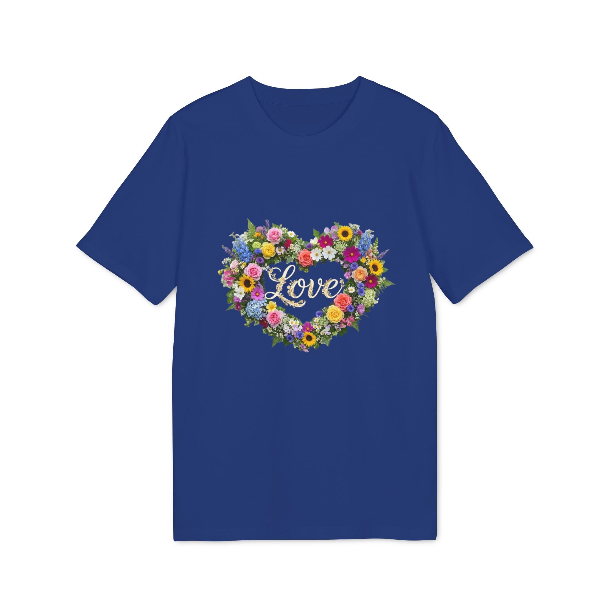 Floral Heart Love T-shirt | Flower Bouquet Heart Tee