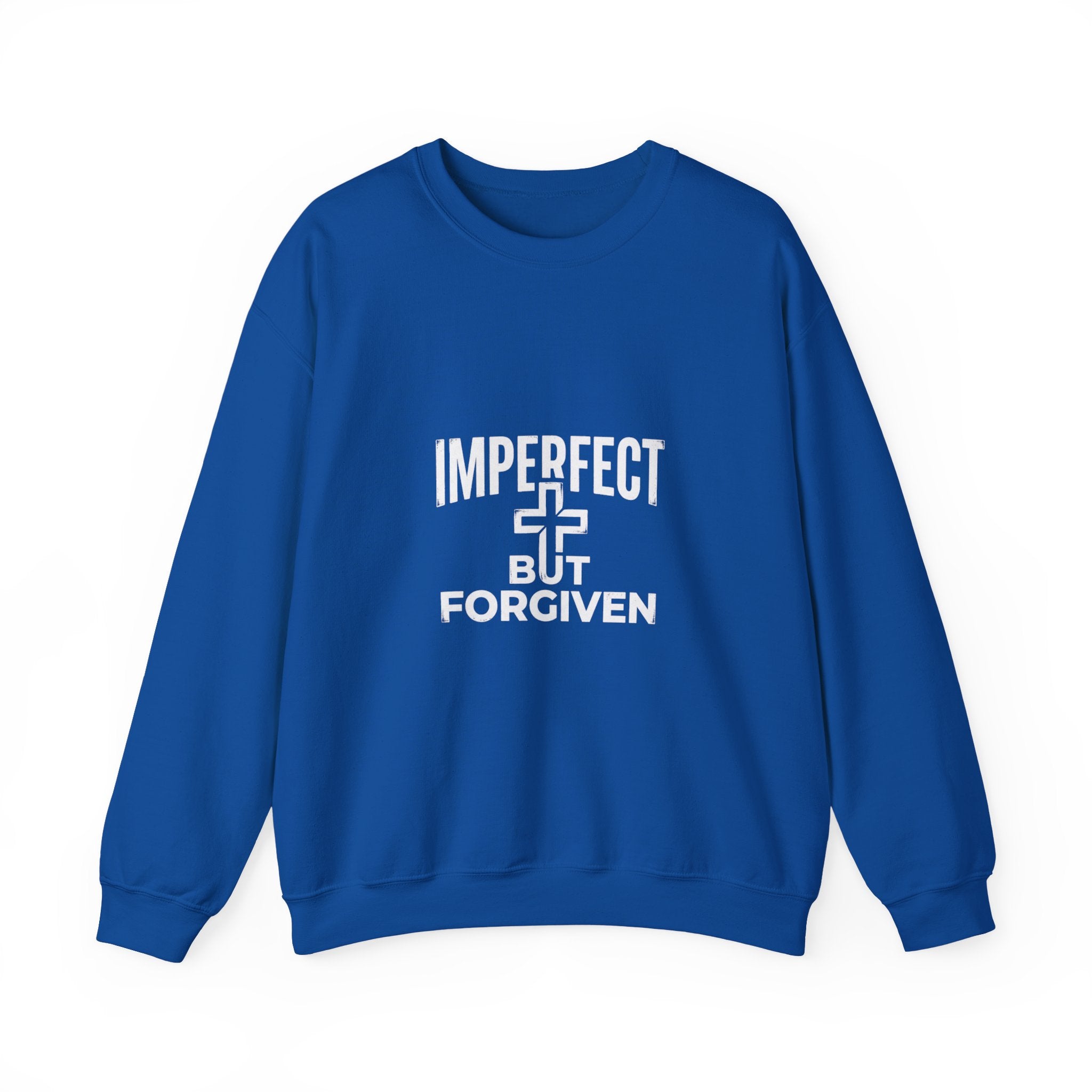 Imperfect But Forgiven sweatshirt | Christian faith cross crewneck