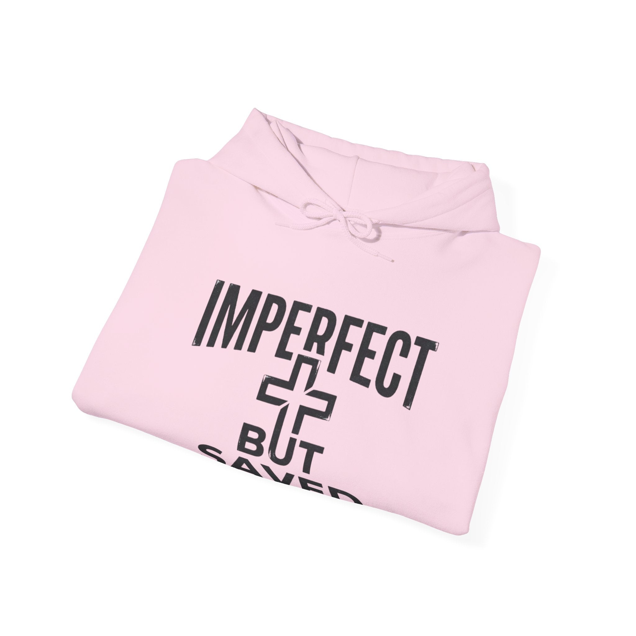 Imperfect But Saved Hoodie — Christian Faith Pullover