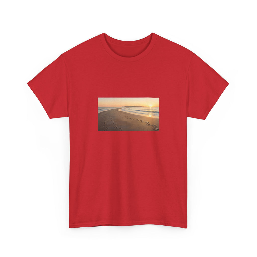 Footprints in the sand poem t-shirt