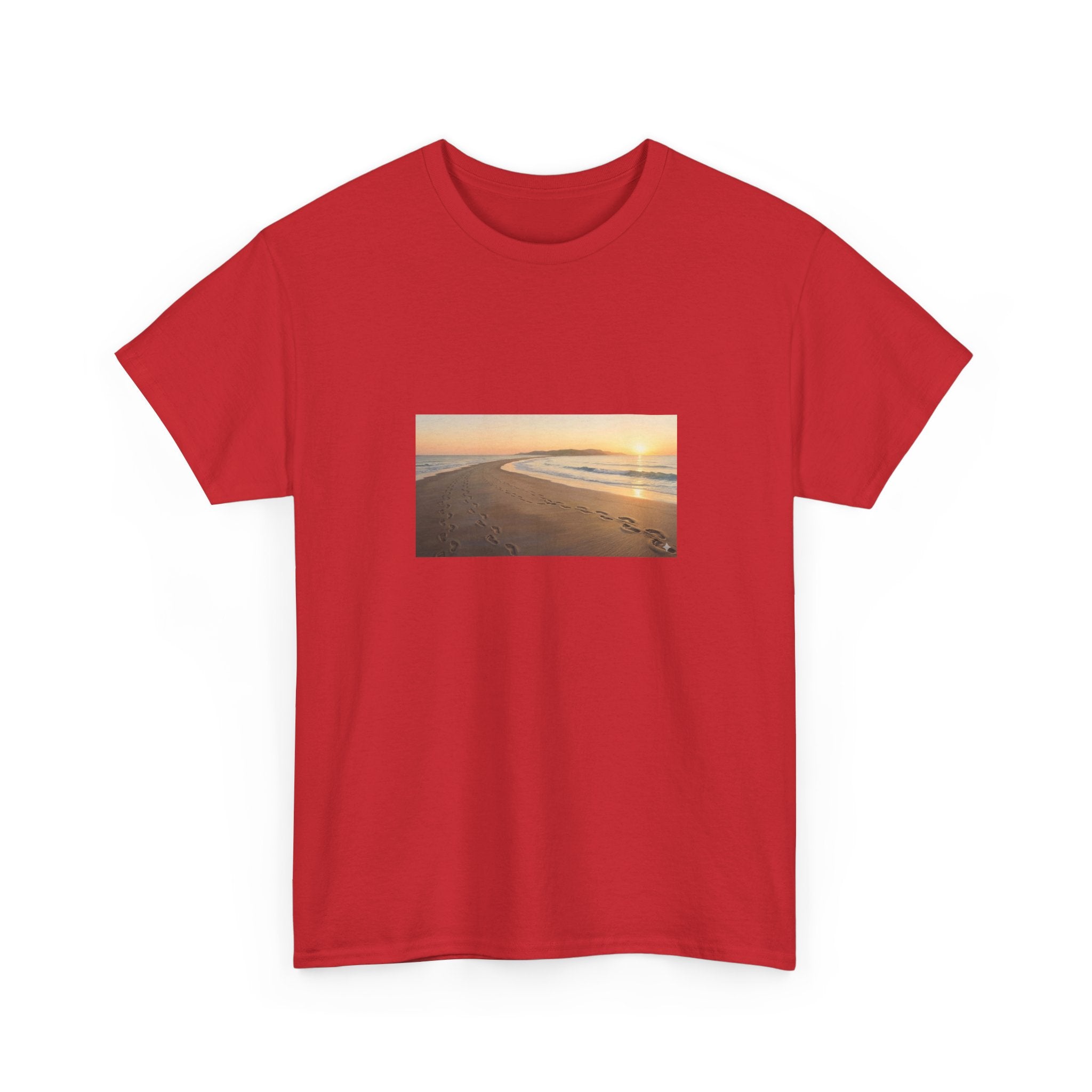 Footprints in the sand poem t-shirt