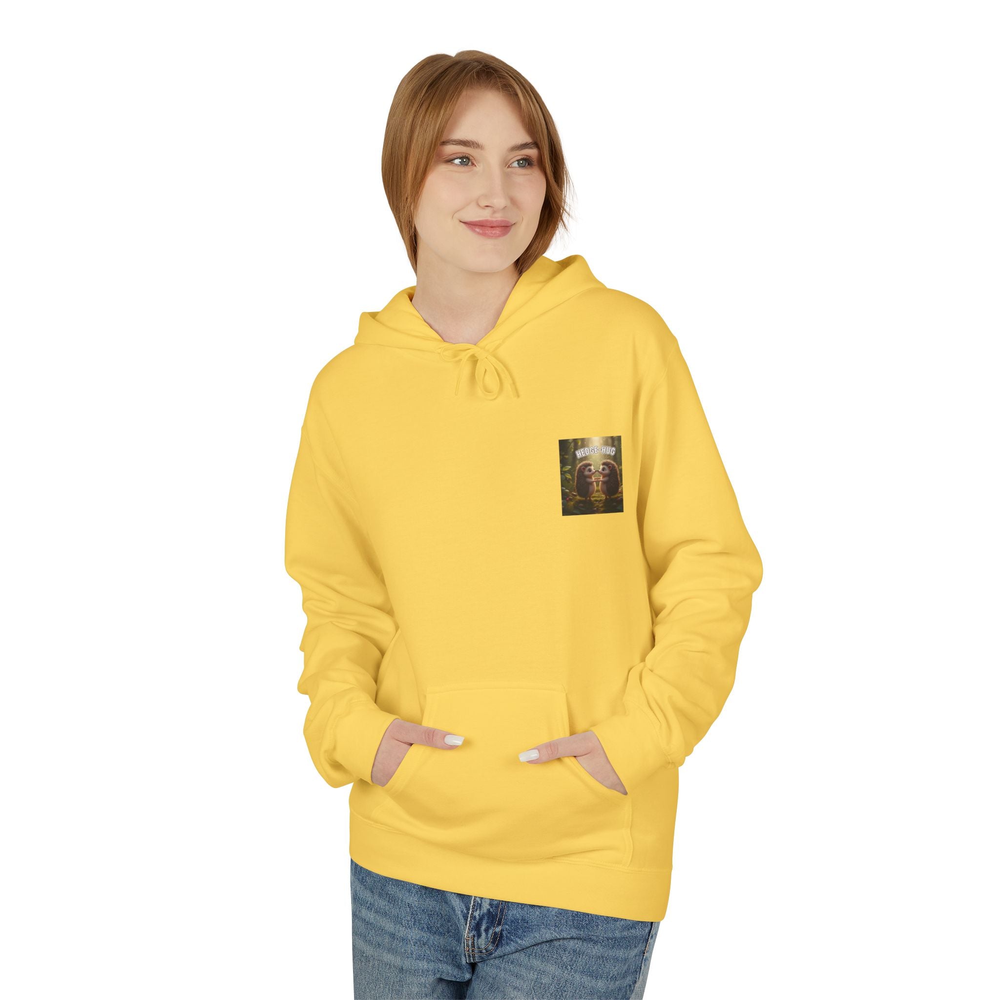 Hedge Hug Hedgehogs Hoodie | Cute Animal Woodland Illustration