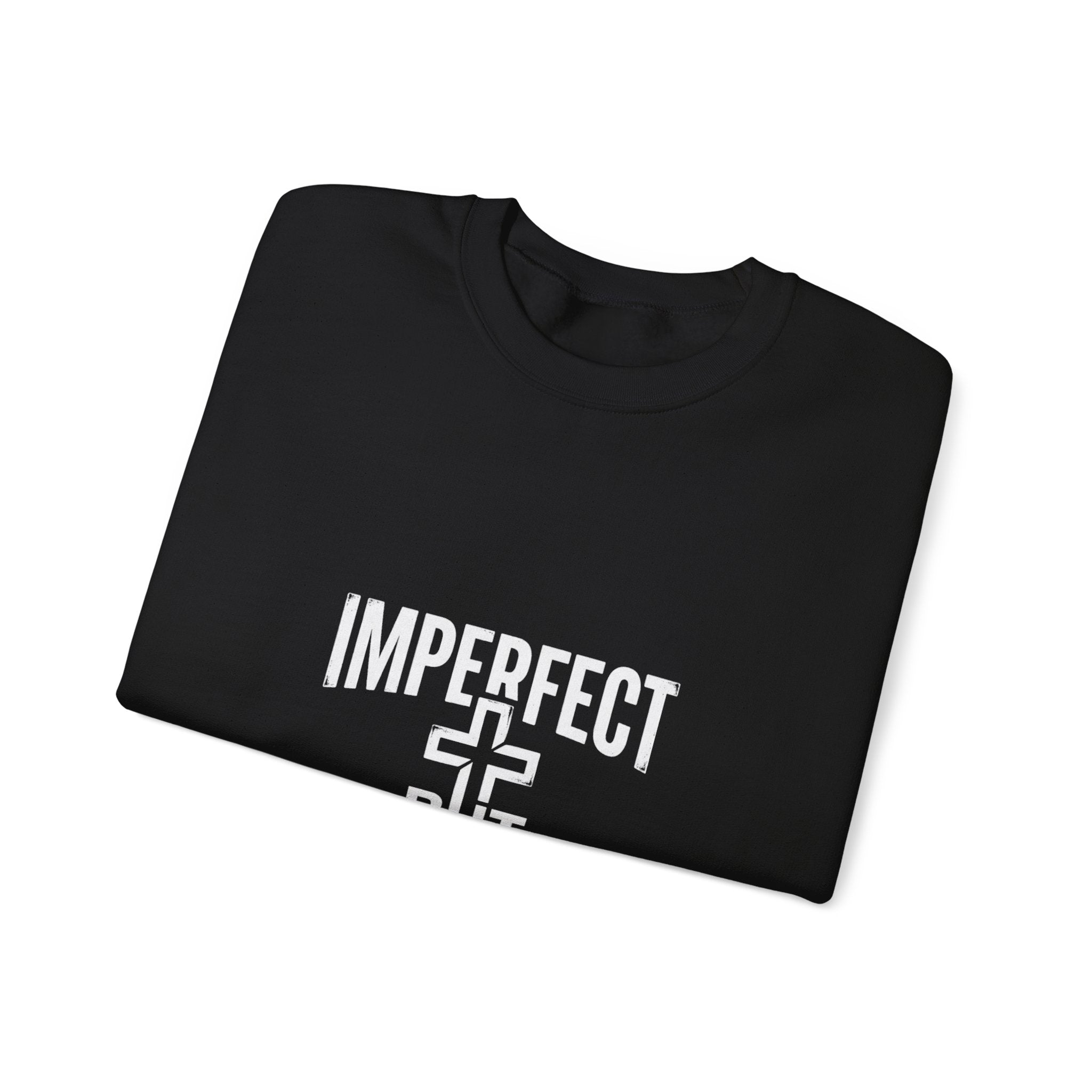 Imperfect But Forgiven sweatshirt | Christian faith cross crewneck
