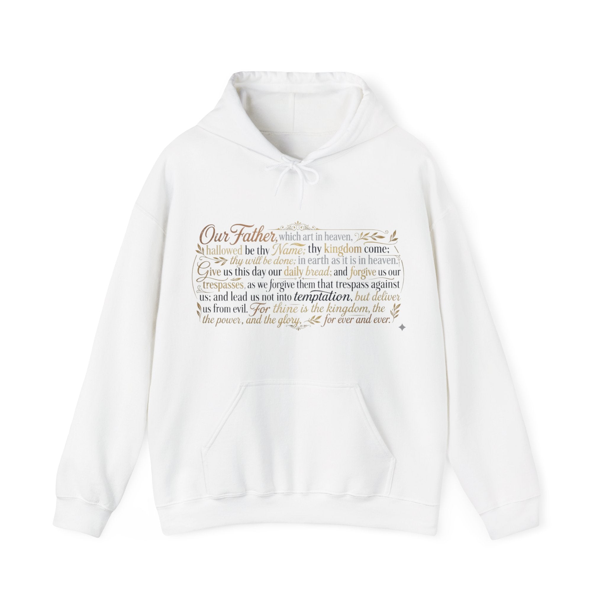 Lord's Prayer Scripture Hoodie | Faith Christian Prayer Pullover