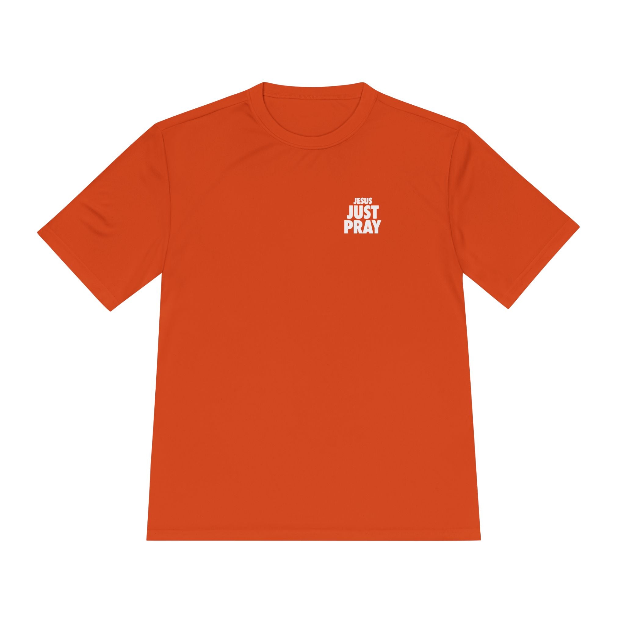 Moisture-Wicking Tee — Minimal "Just Play" Athletic Shirt