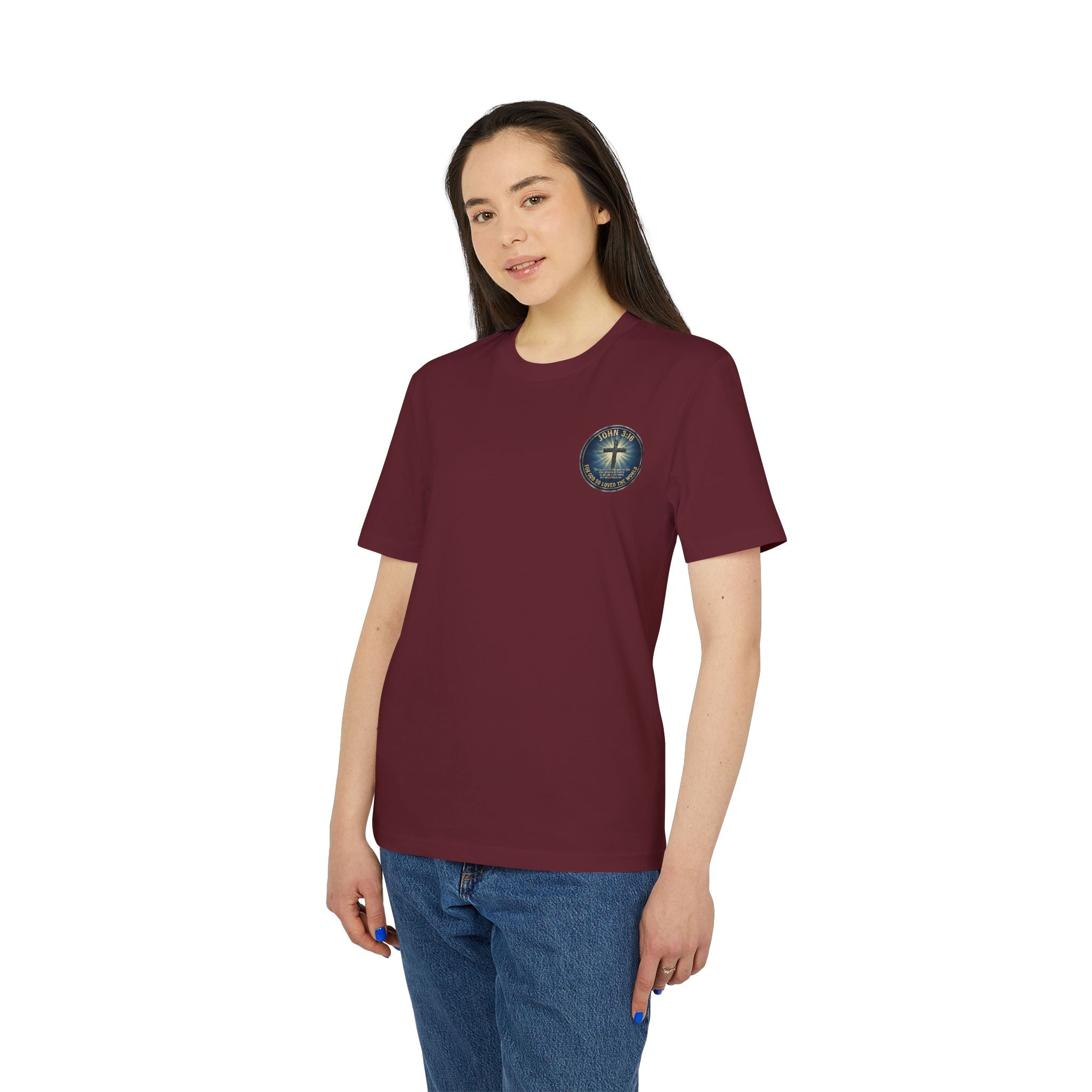 John 3:16 Cross T-shirt | Christian Faith Scripture Tee