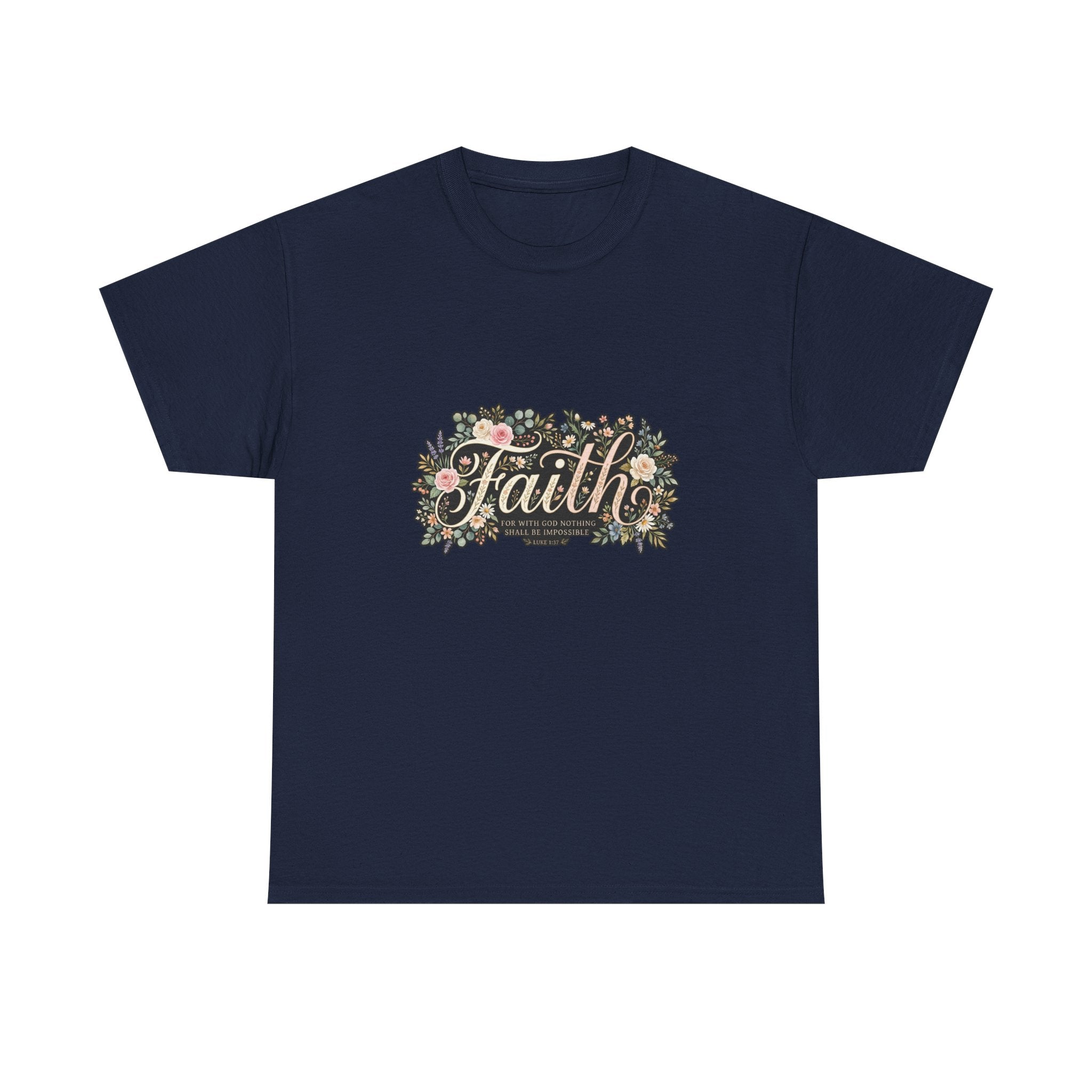 Faith Floral T-Shirt — Inspirational Christian Tee