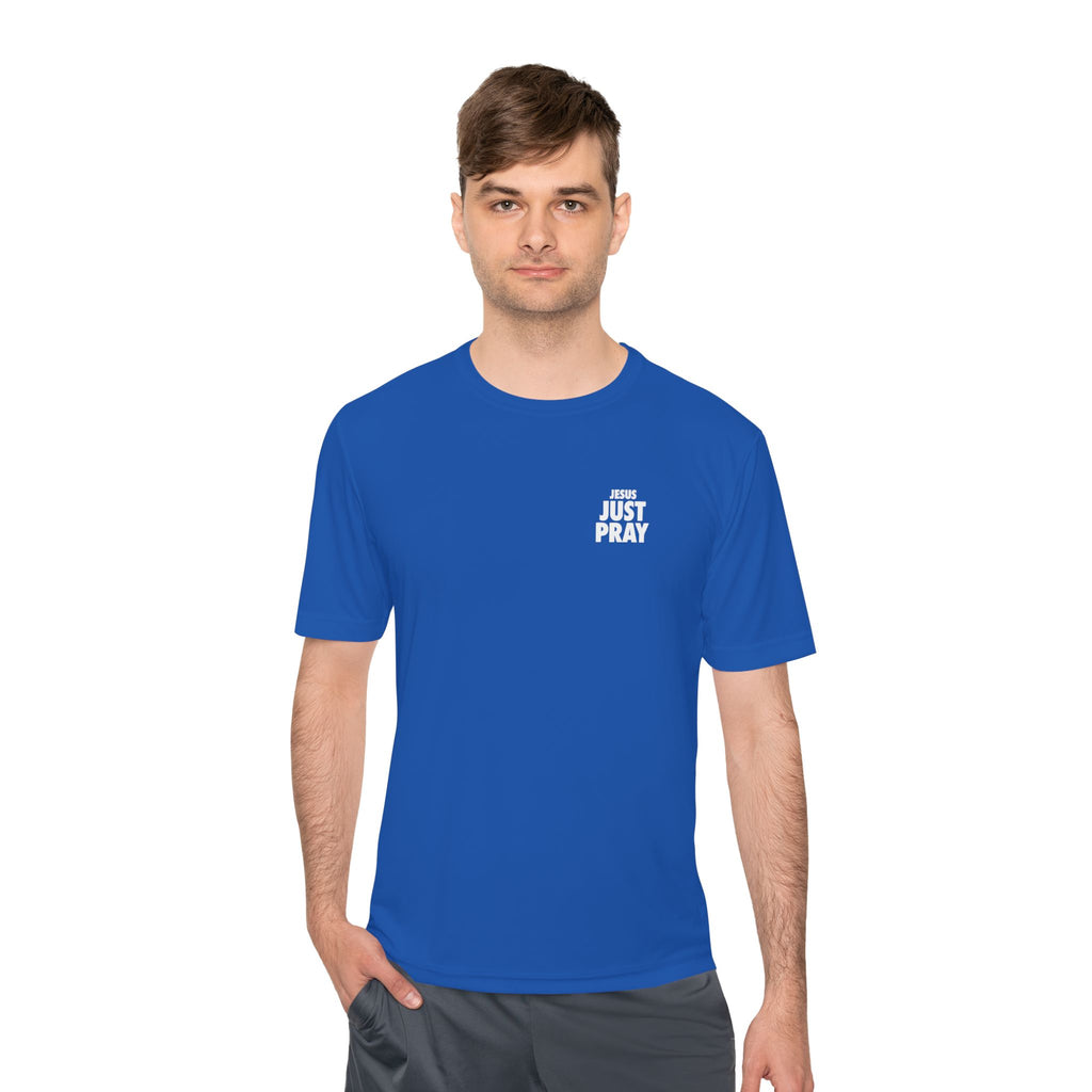 Moisture-Wicking Tee — Minimal "Just Play" Athletic Shirt