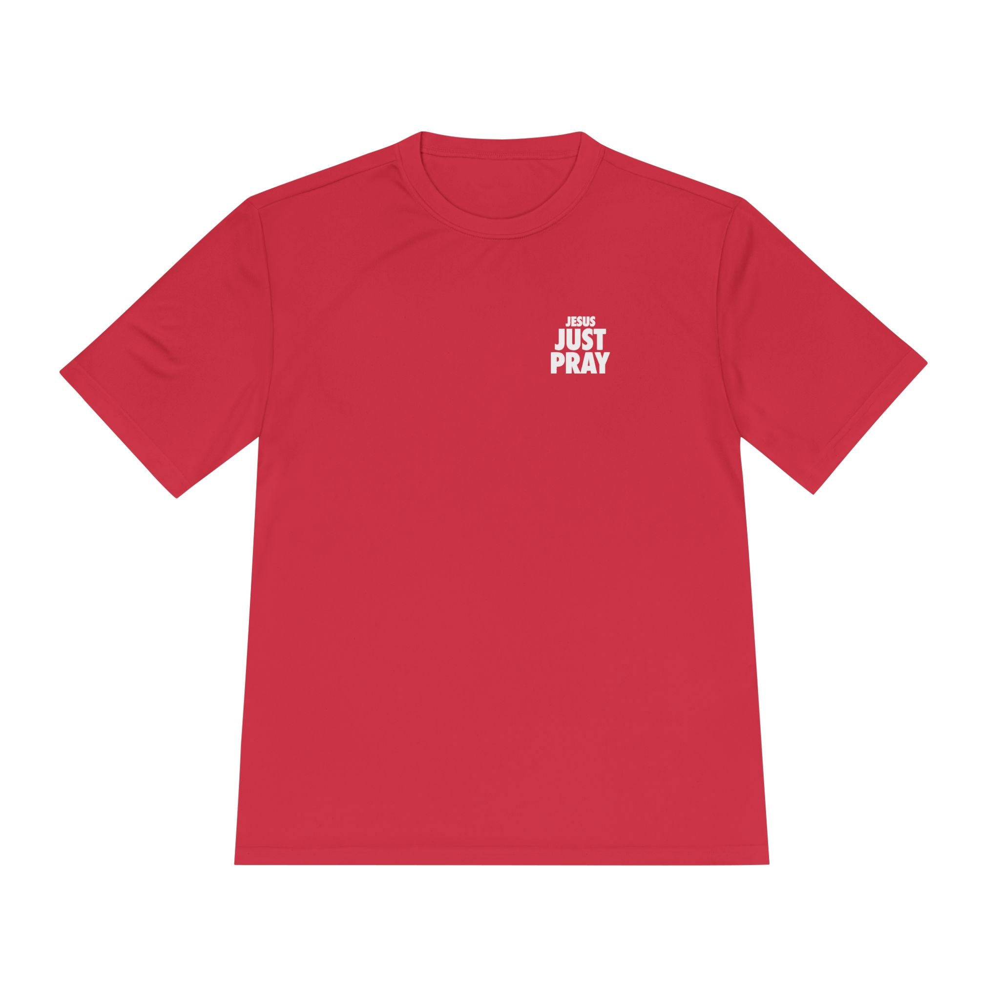 Moisture-Wicking Tee — Minimal "Just Play" Athletic Shirt