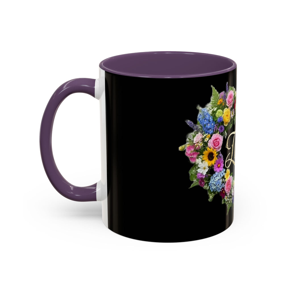 Floral Heart 'Faith' Mug | Accent Coffee Mug 11oz or 15oz