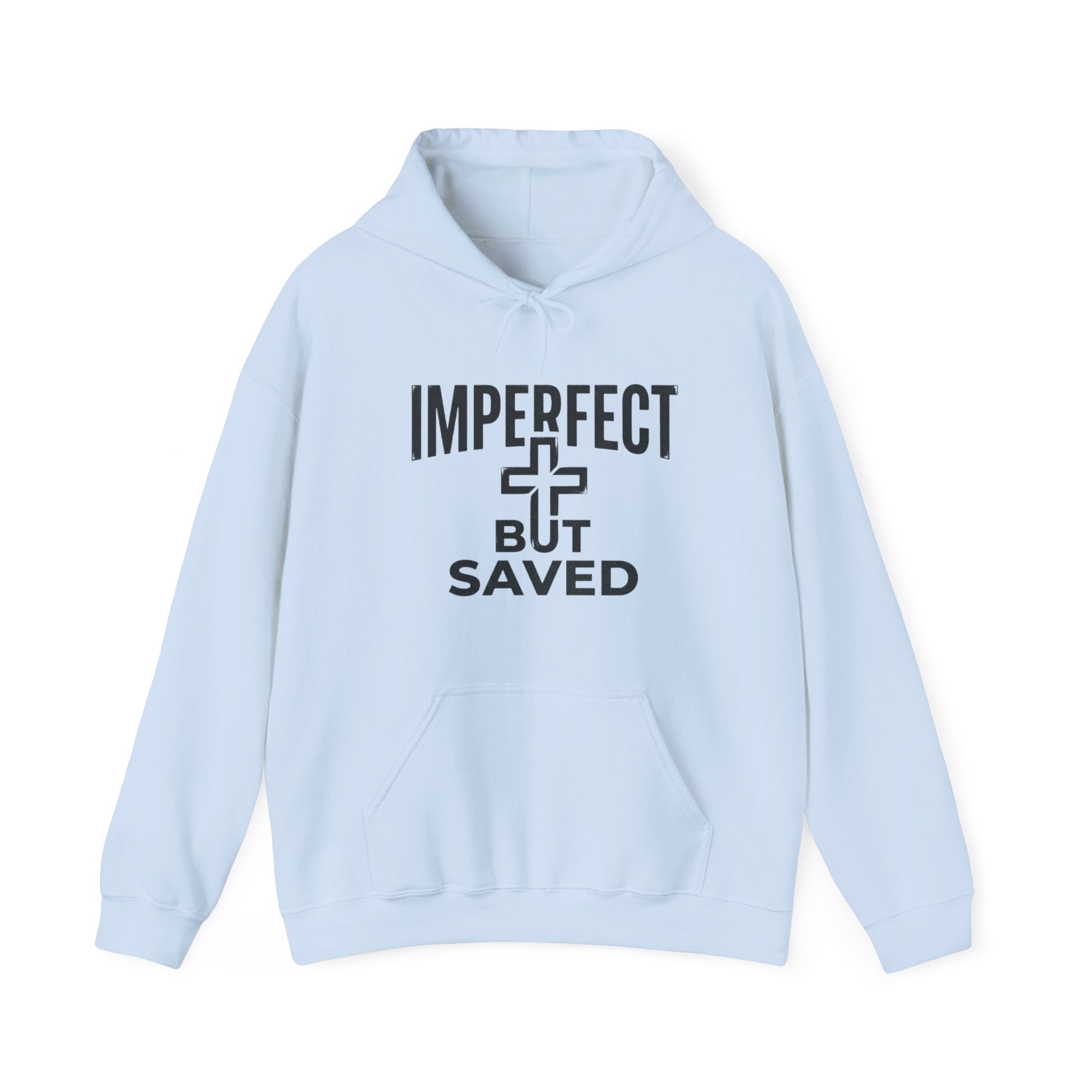 Imperfect But Saved Hoodie — Christian Faith Pullover