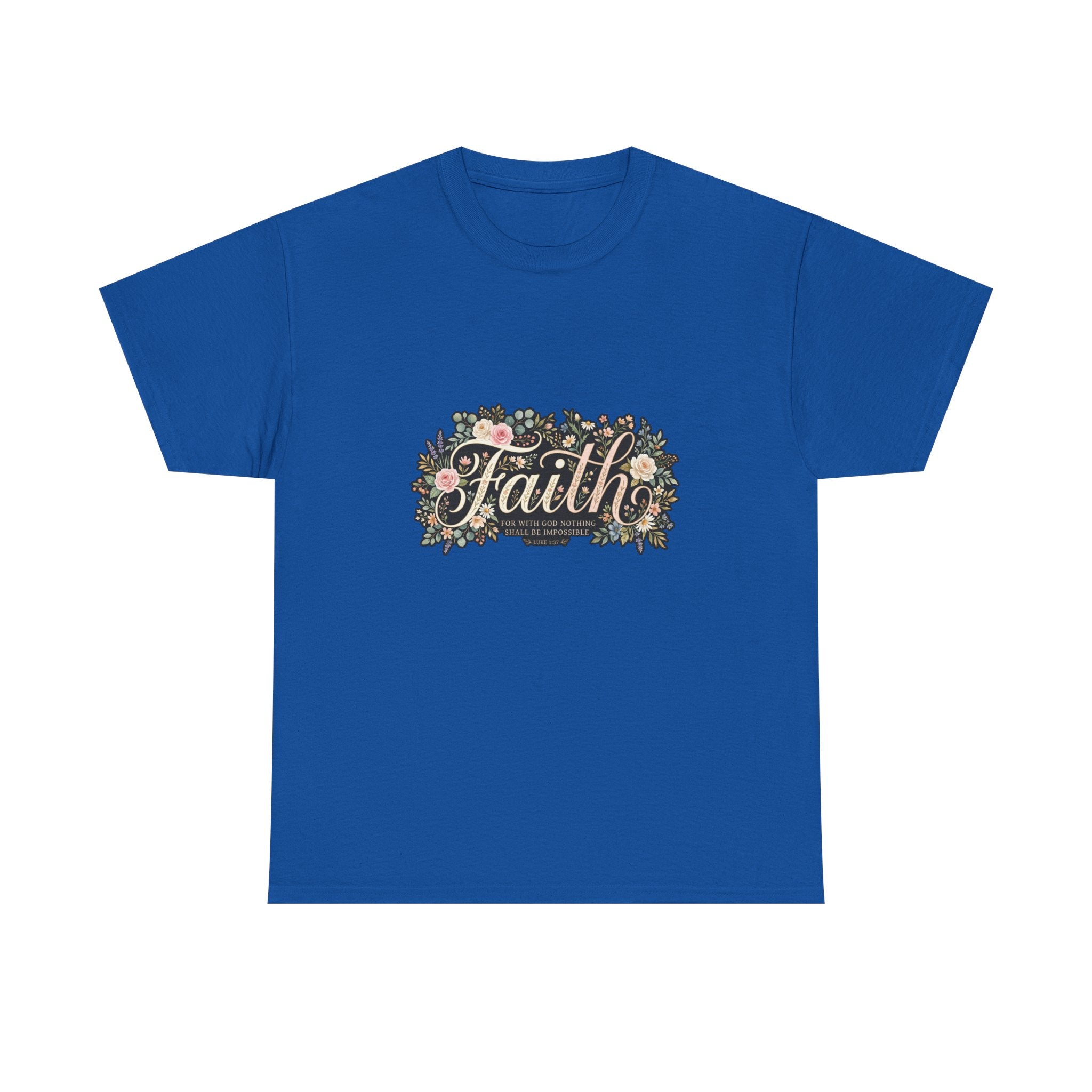 Faith Floral T-Shirt — Inspirational Christian Tee