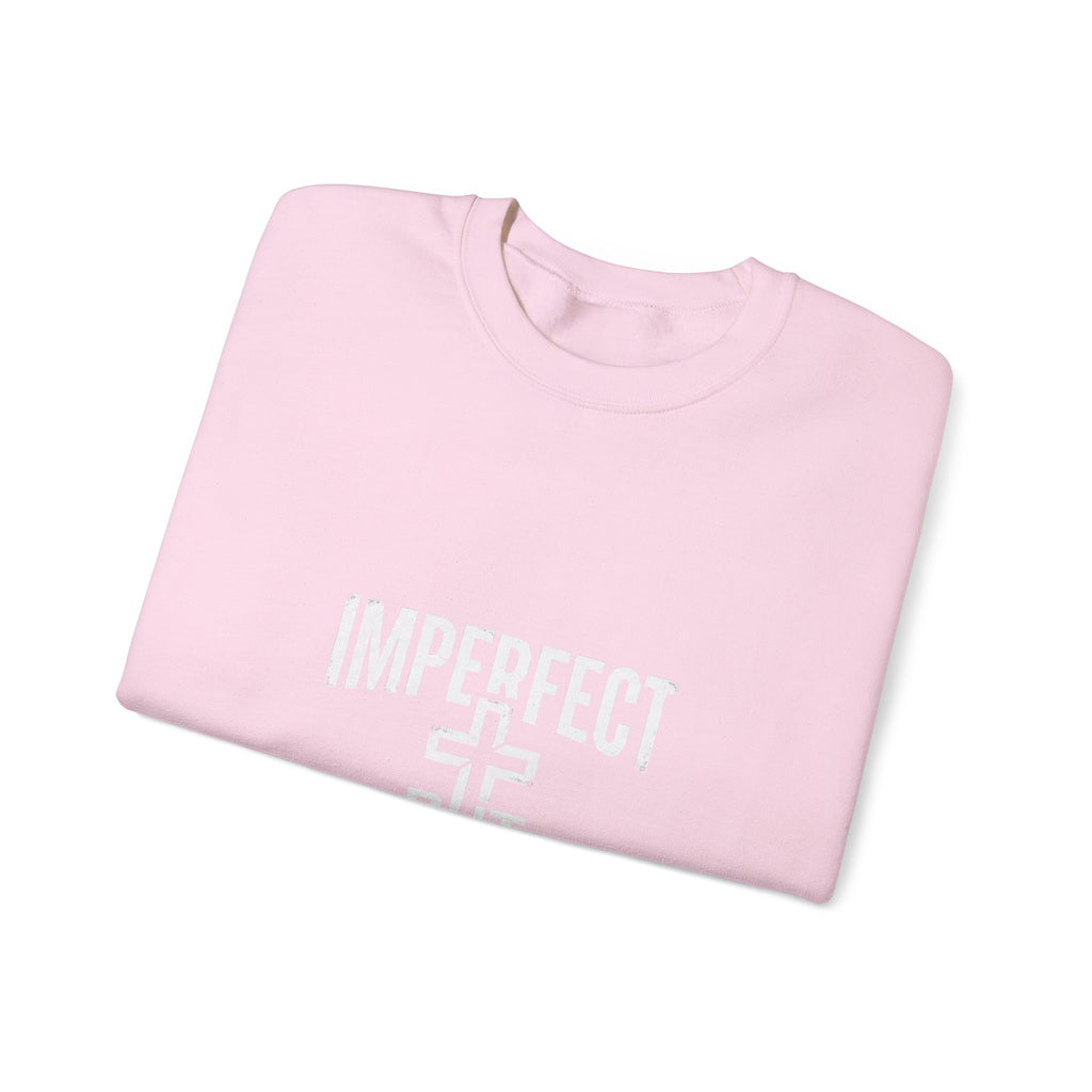 Imperfect But Forgiven sweatshirt | Christian faith cross crewneck