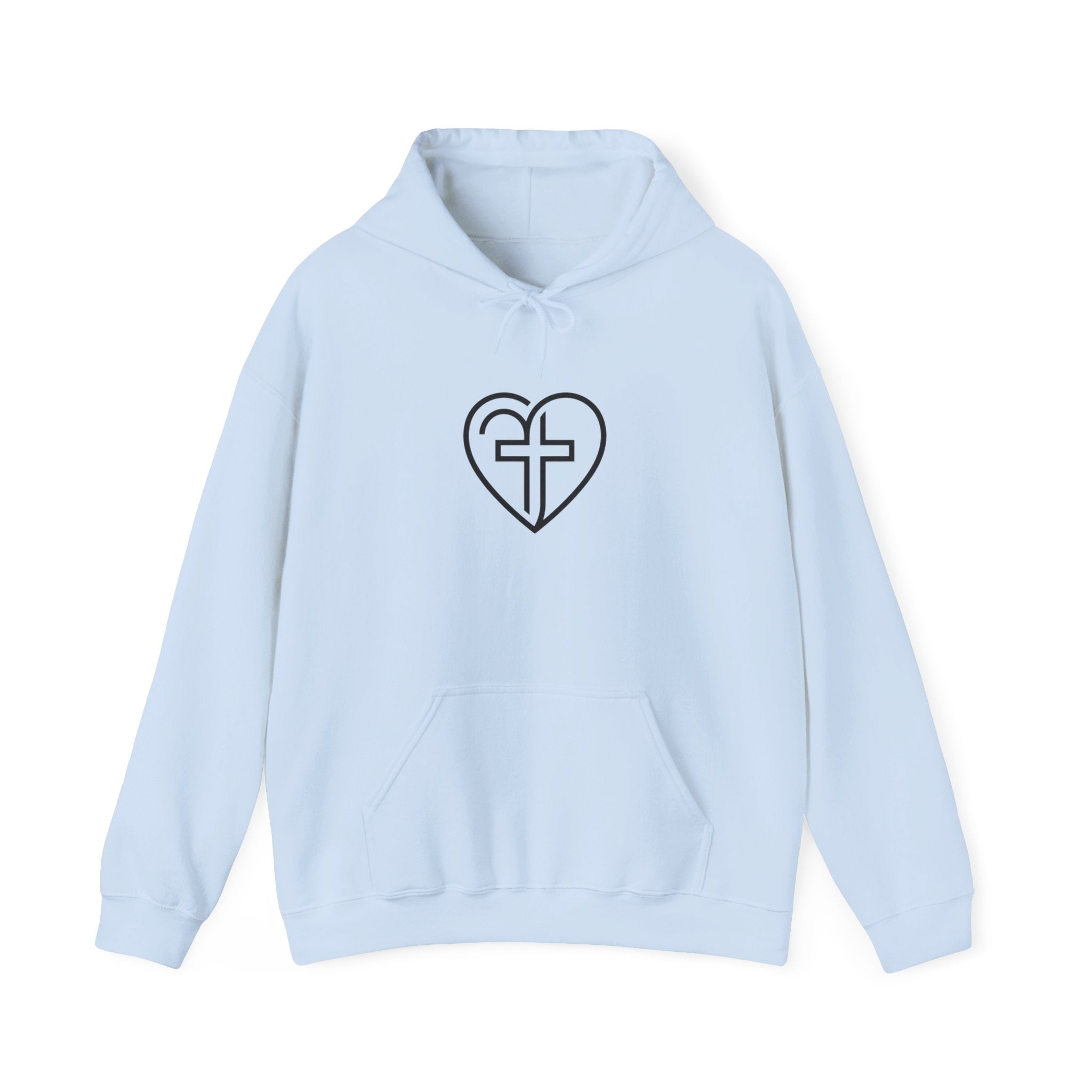 Christian Heart Cross Hoodie