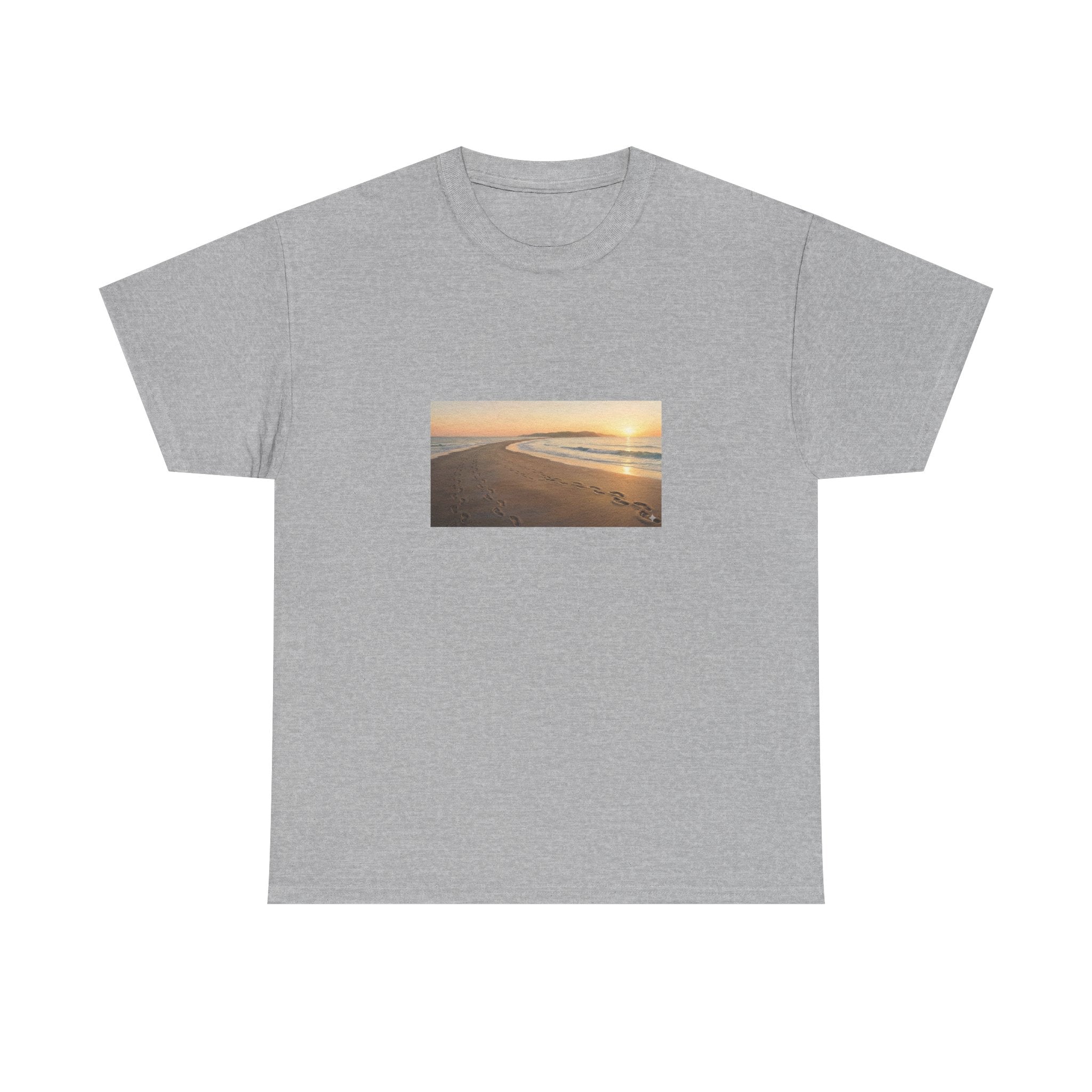 Footprints in the sand poem t-shirt