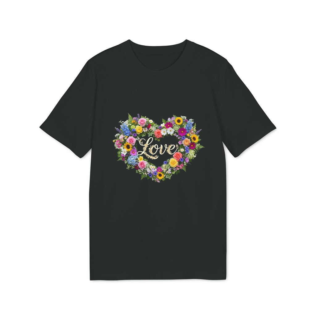 Floral Heart Love T-shirt | Flower Bouquet Heart Tee