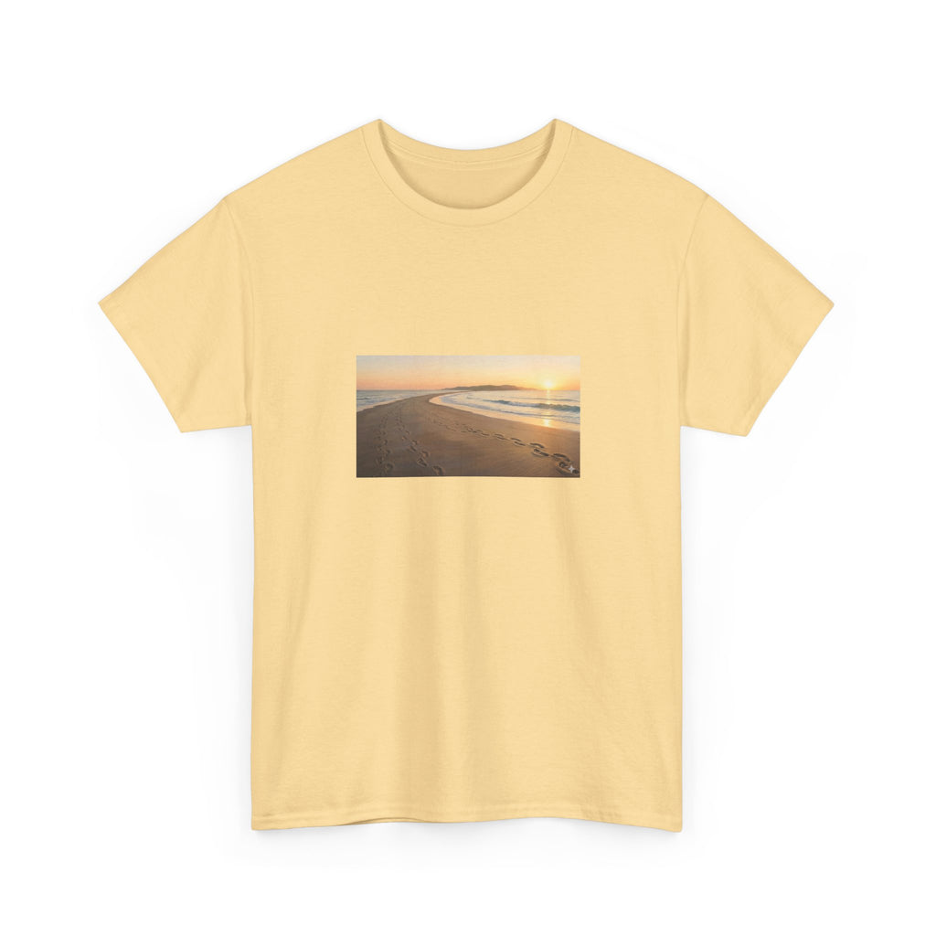 Footprints in the sand poem t-shirt