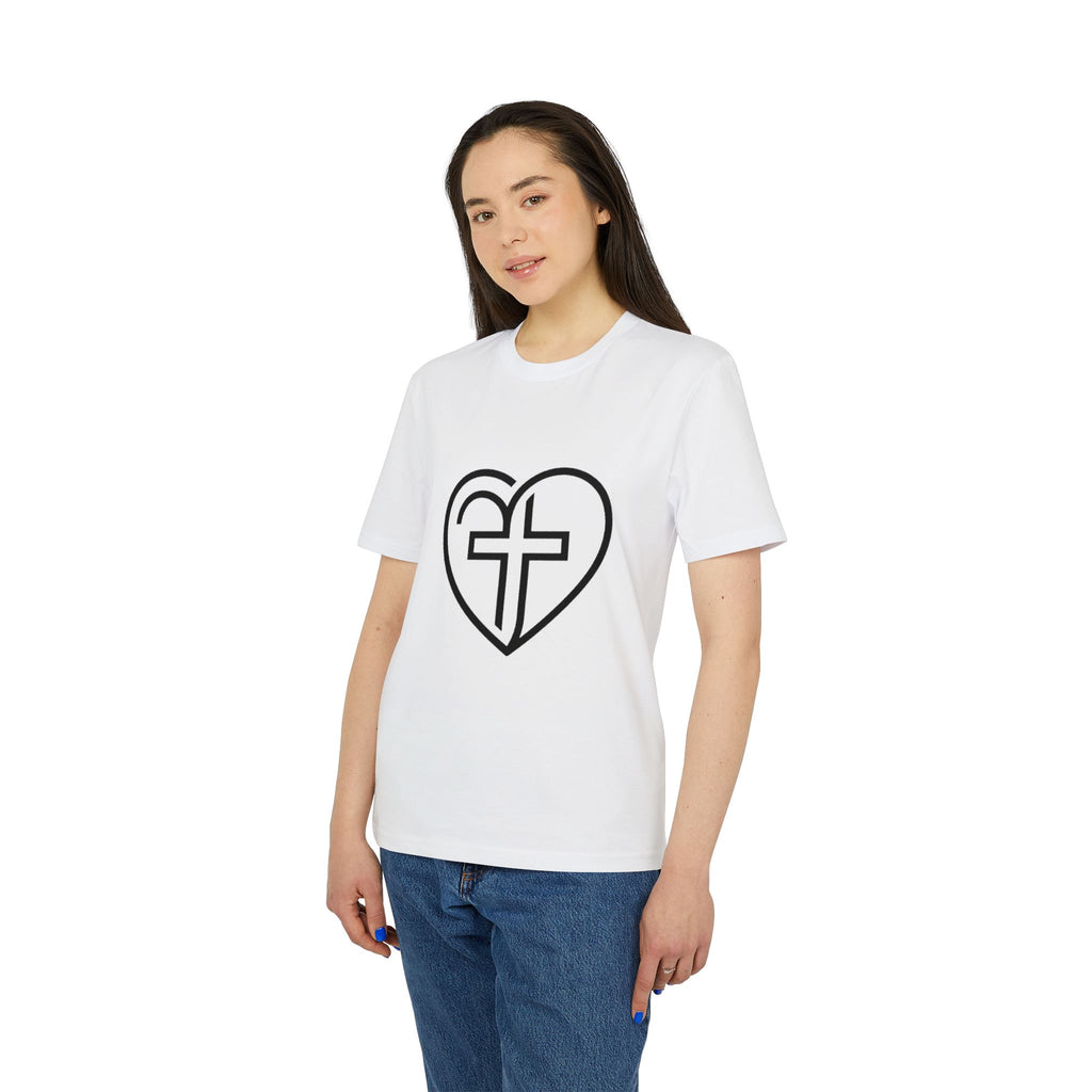 Christian Heart Cross T-Shirt — Faith Graphic Tee