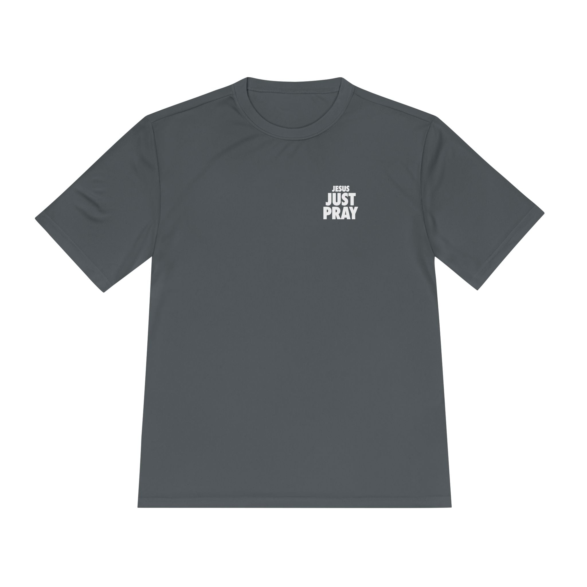 Moisture-Wicking Tee — Minimal "Just Play" Athletic Shirt