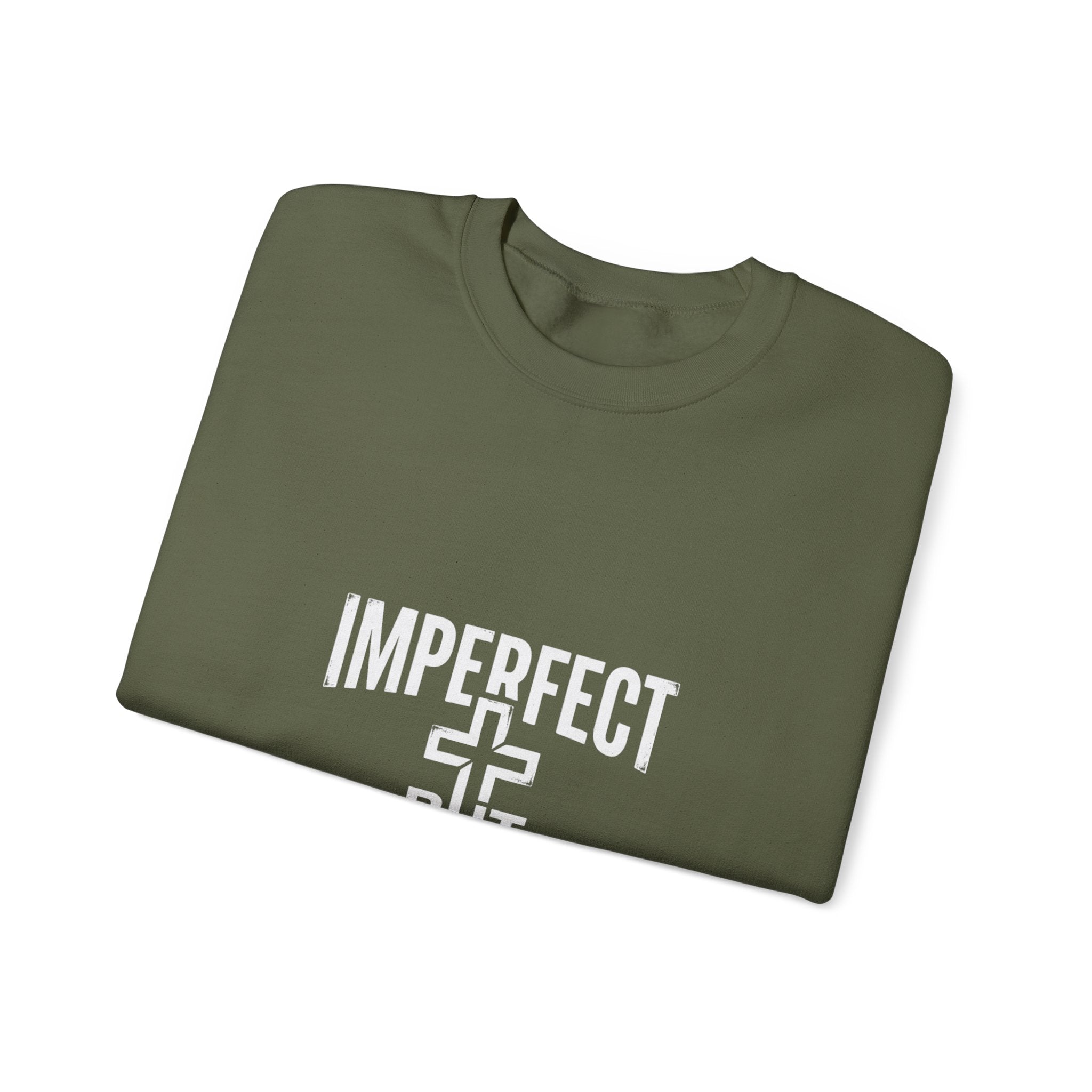 Imperfect But Forgiven sweatshirt | Christian faith cross crewneck