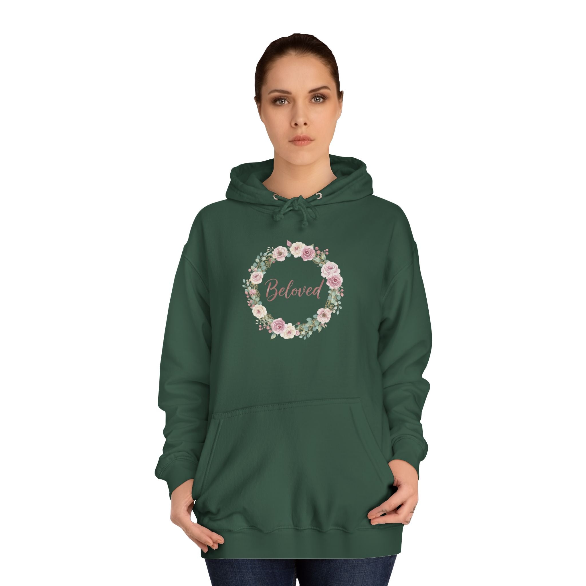 Floral Wreath Beloved Hoodie