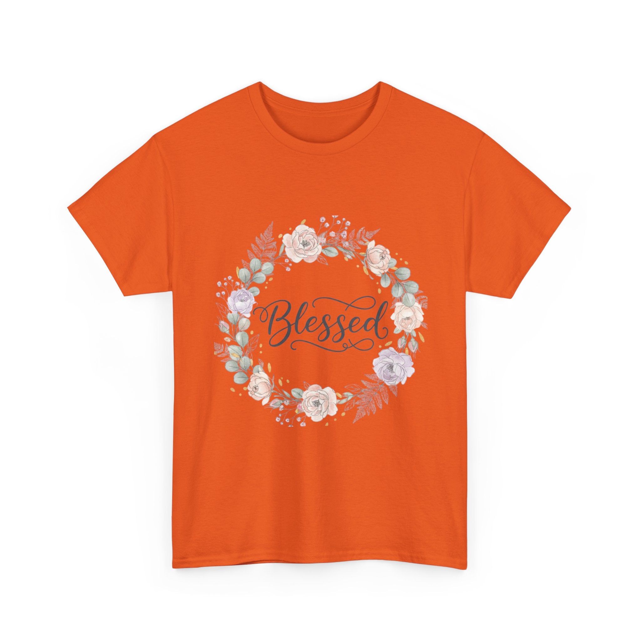 Blessed Floral Tee Christian Inspirational T-Shirt