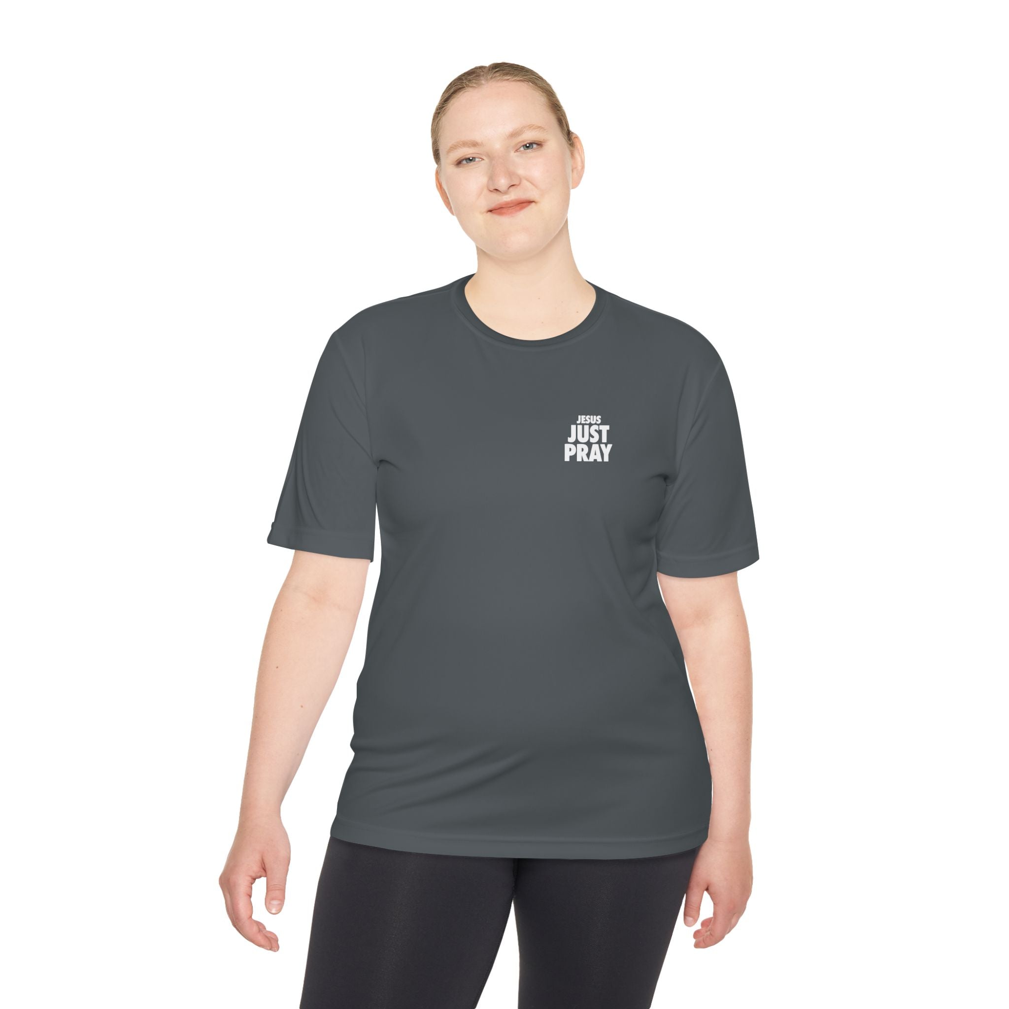 Moisture-Wicking Tee — Minimal "Just Play" Athletic Shirt