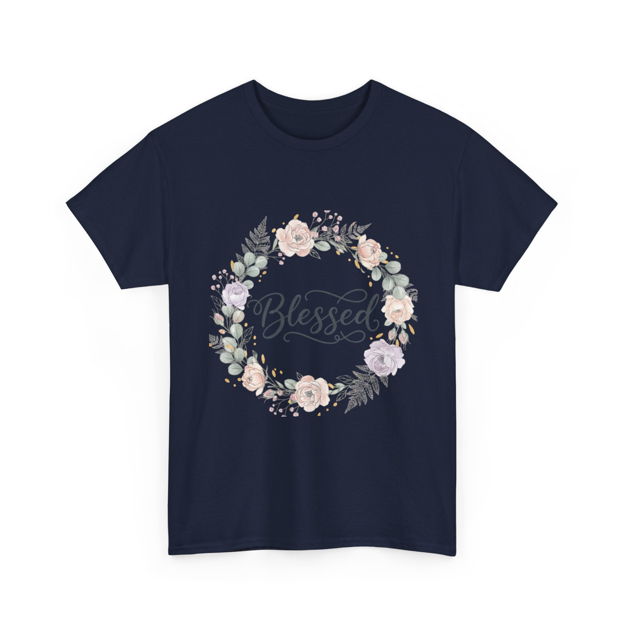 Blessed Floral Tee Christian Inspirational T-Shirt
