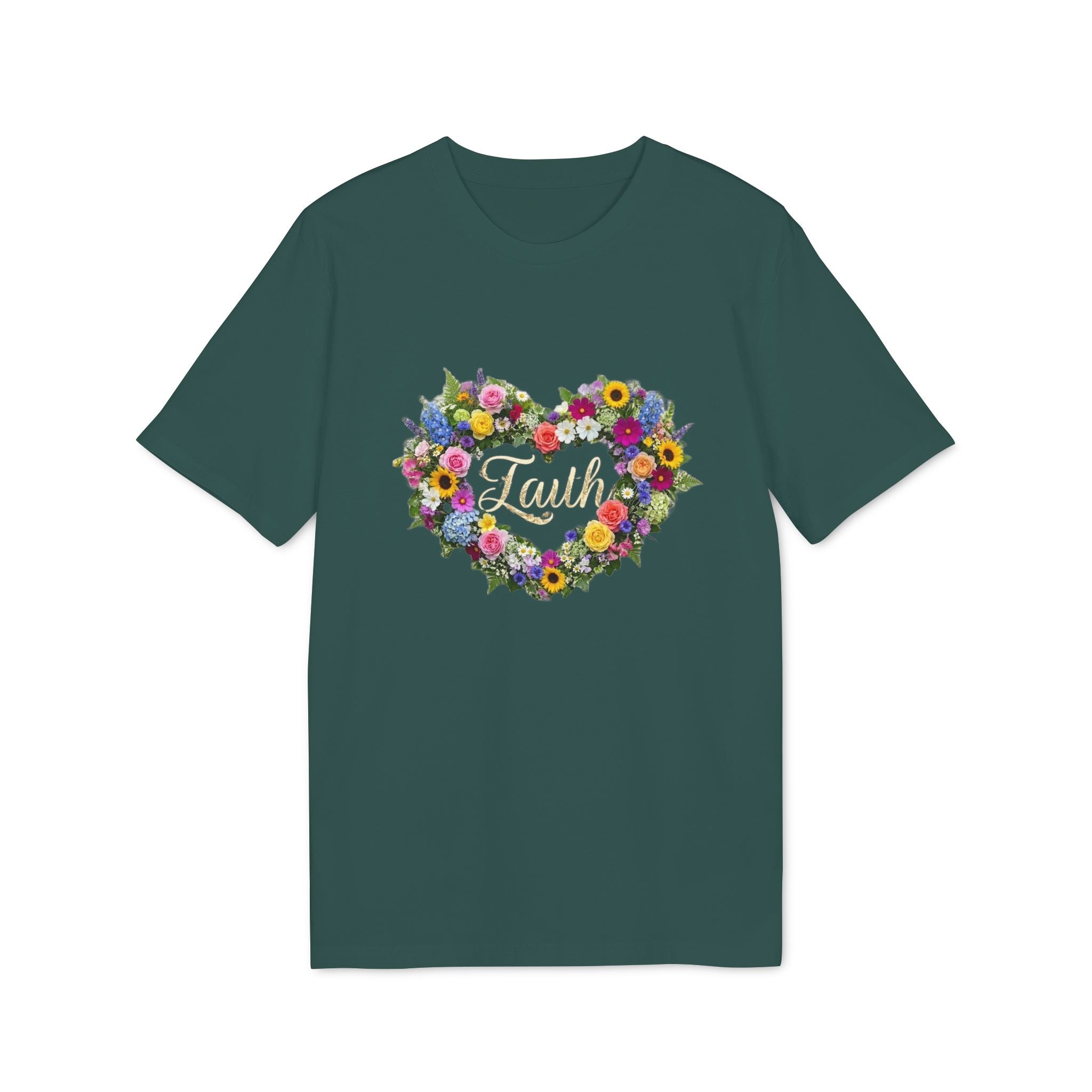 Faith floral heart T-Shirt | Faith shirt