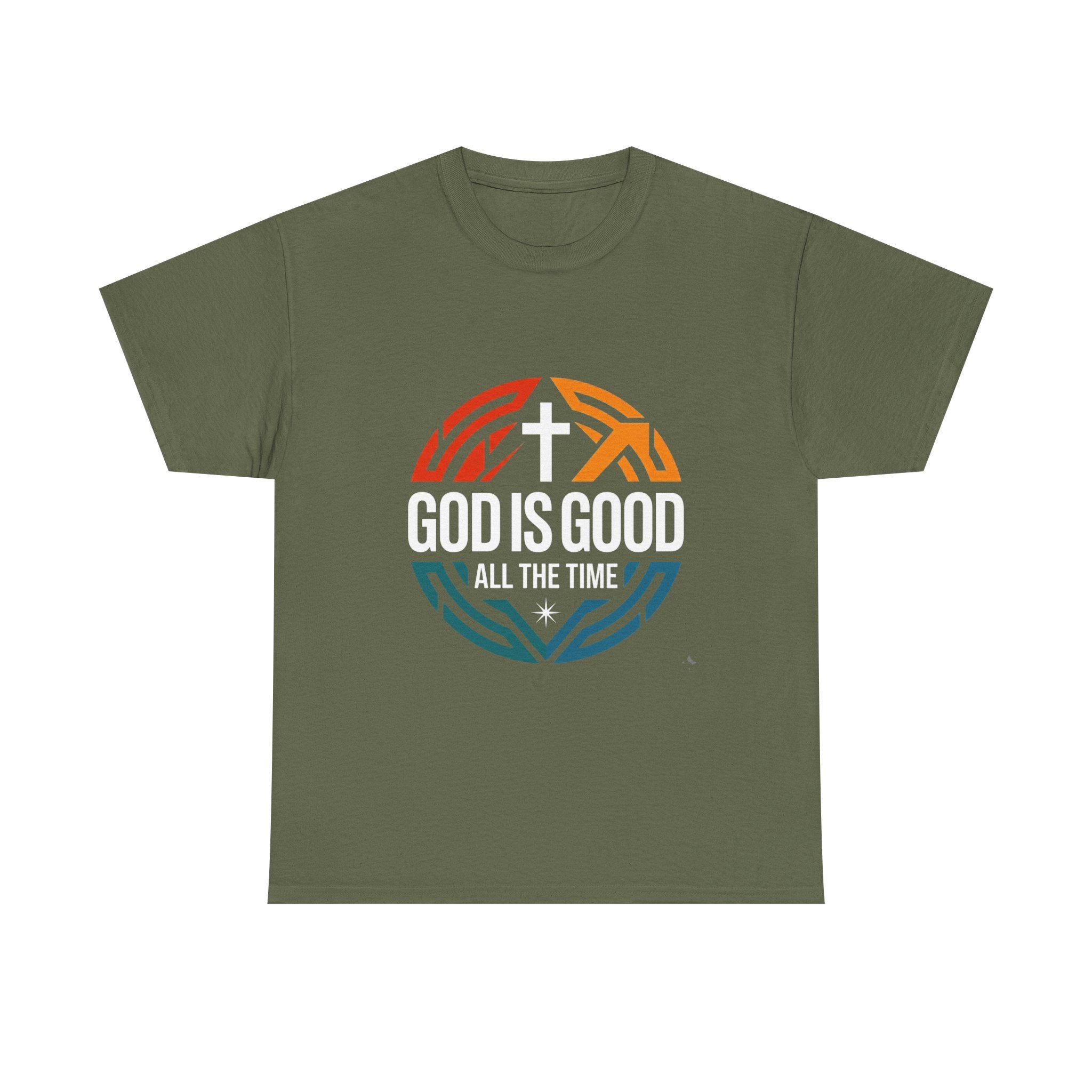 God Is Good All The Time T-Shirt — Christian Faith Cross Tee USA