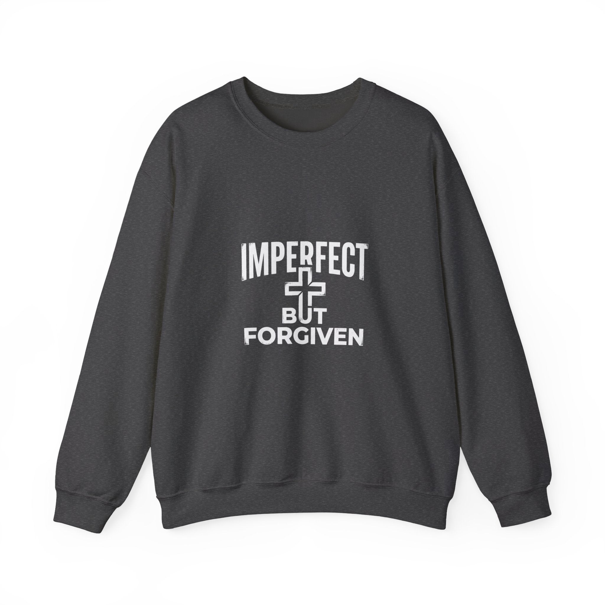 Imperfect But Forgiven sweatshirt | Christian faith cross crewneck