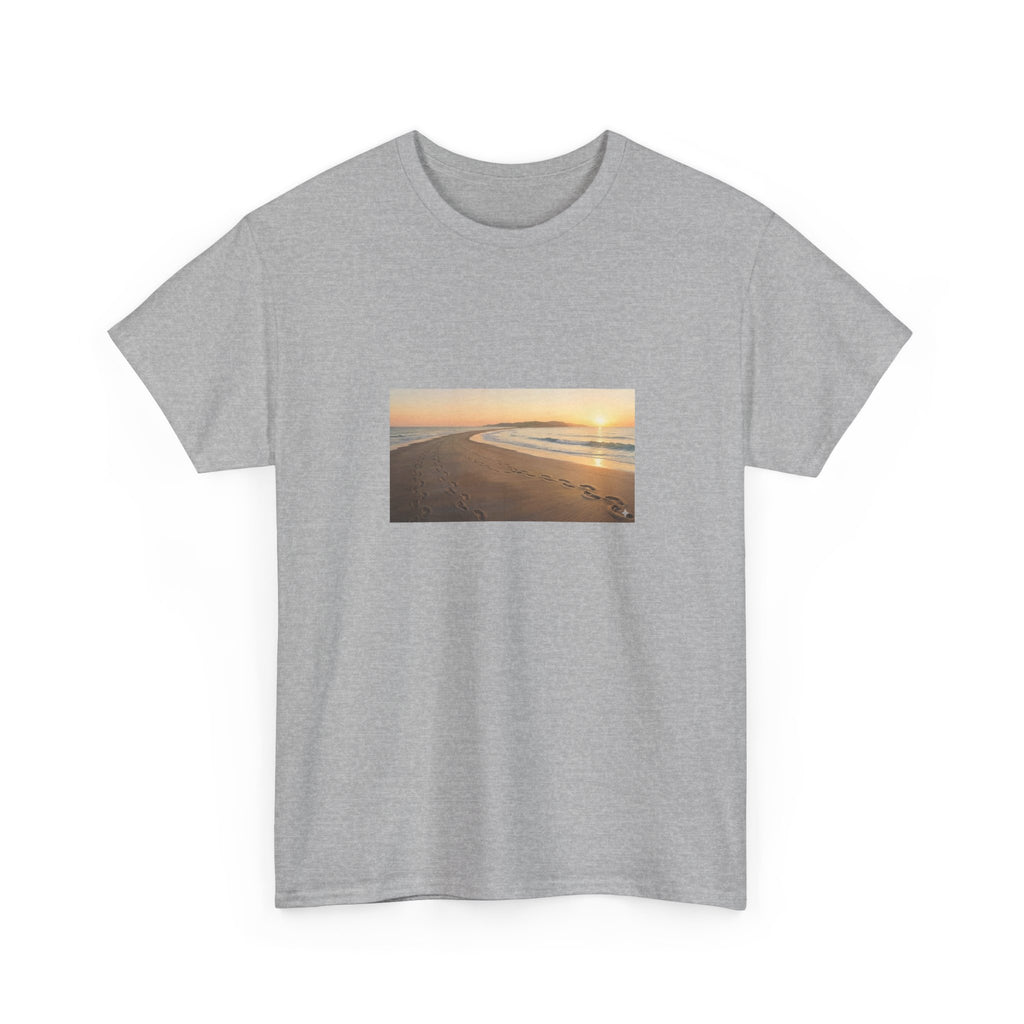 Footprints in the sand poem t-shirt
