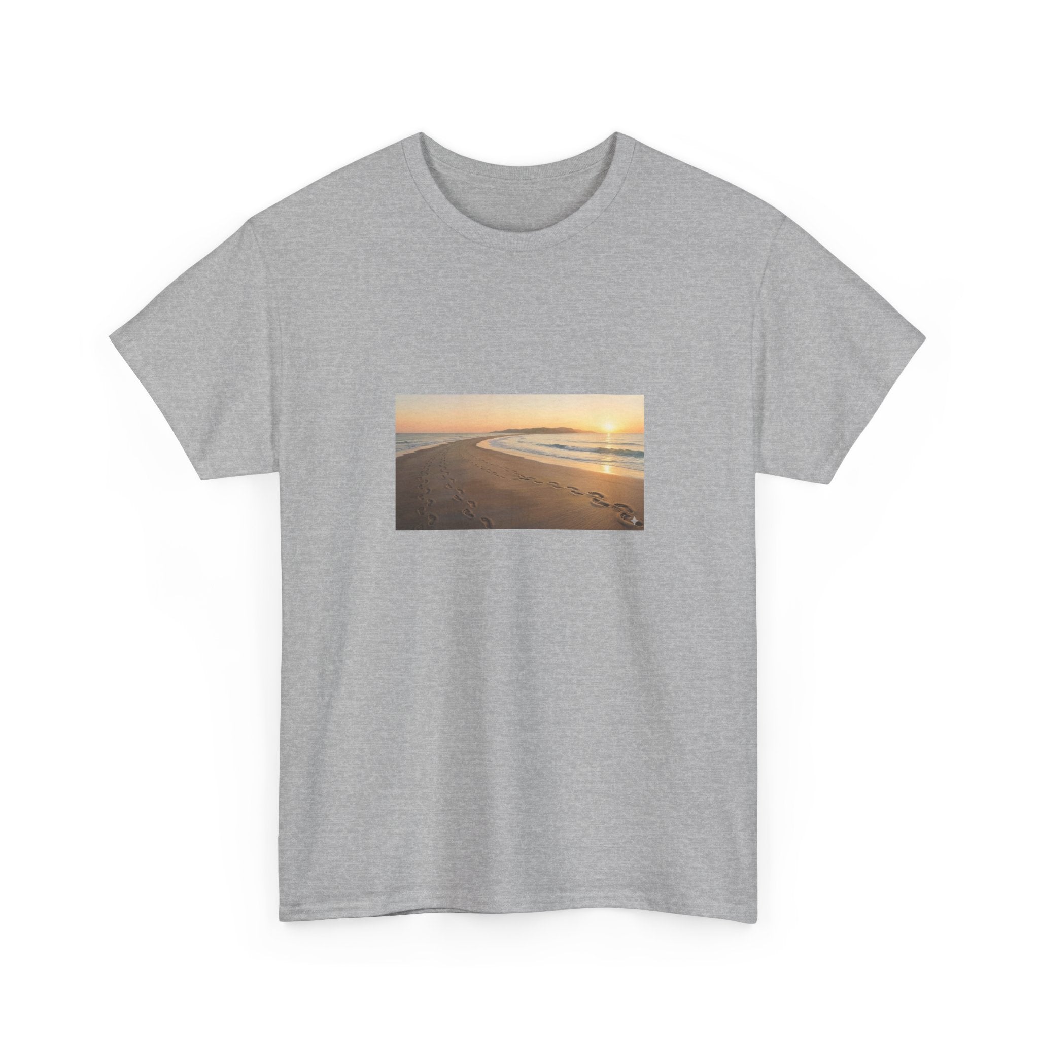 Footprints in the sand poem t-shirt