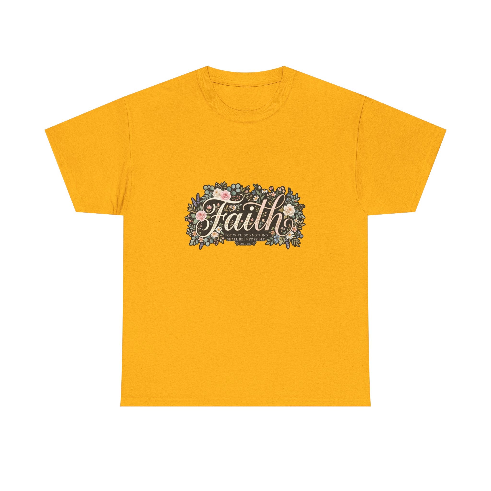 Faith Floral T-Shirt — Inspirational Christian Tee