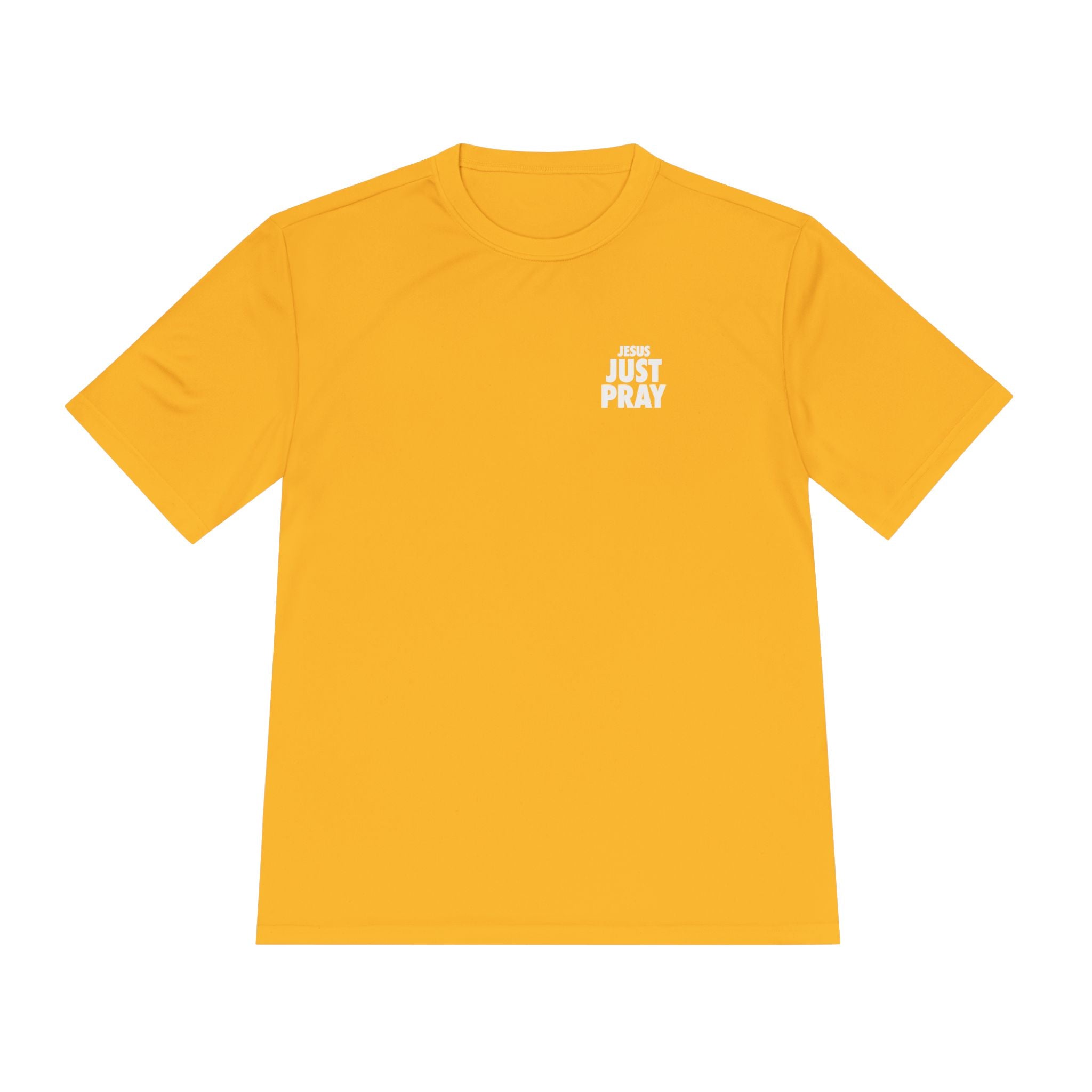 Moisture-Wicking Tee — Minimal "Just Play" Athletic Shirt