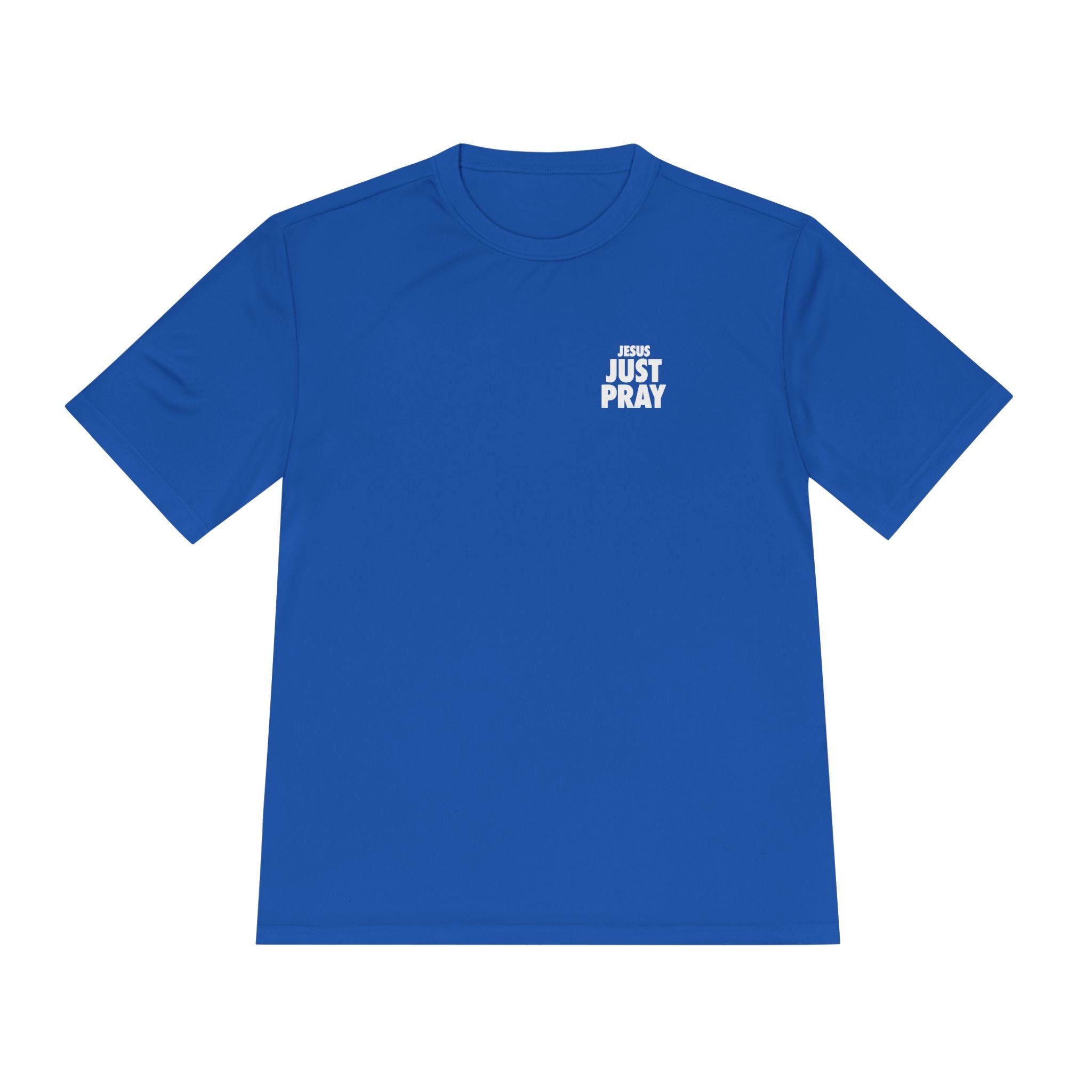 Moisture-Wicking Tee — Minimal "Just Play" Athletic Shirt