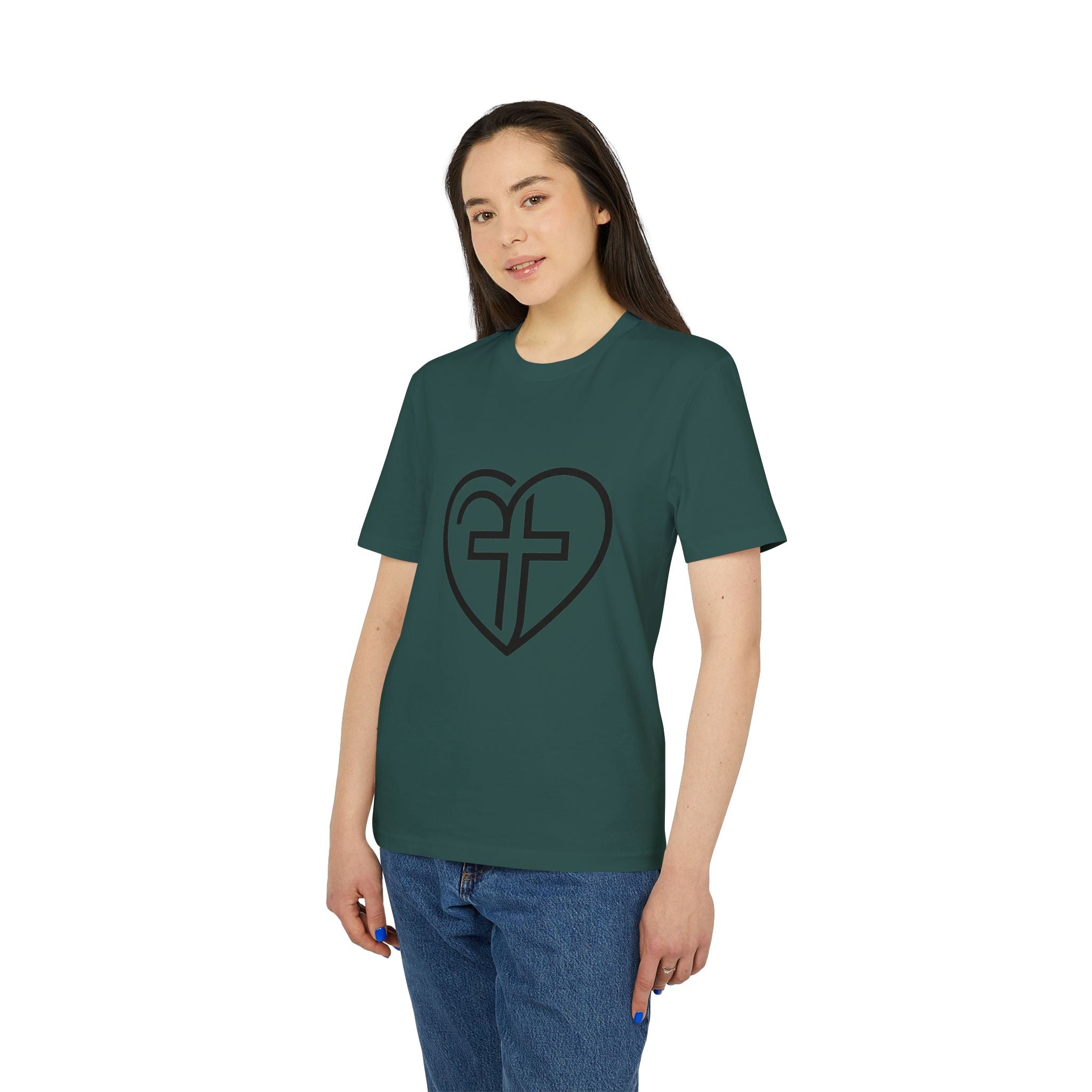 Christian Heart Cross T-Shirt — Faith Graphic Tee