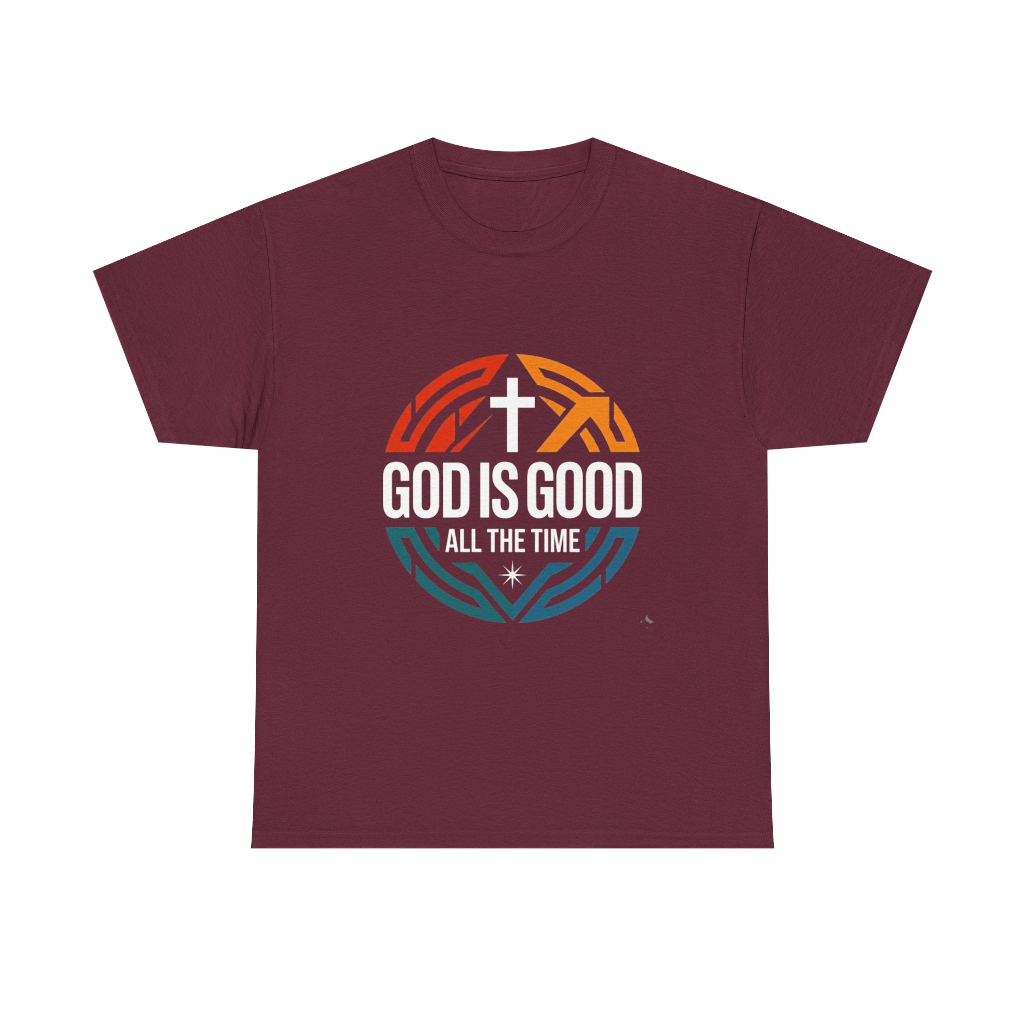 God Is Good All The Time T-Shirt — Christian Faith Cross Tee USA