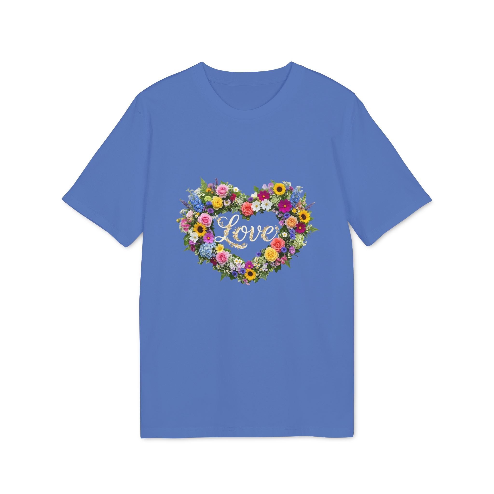 Floral Heart Love T-shirt | Flower Bouquet Heart Tee
