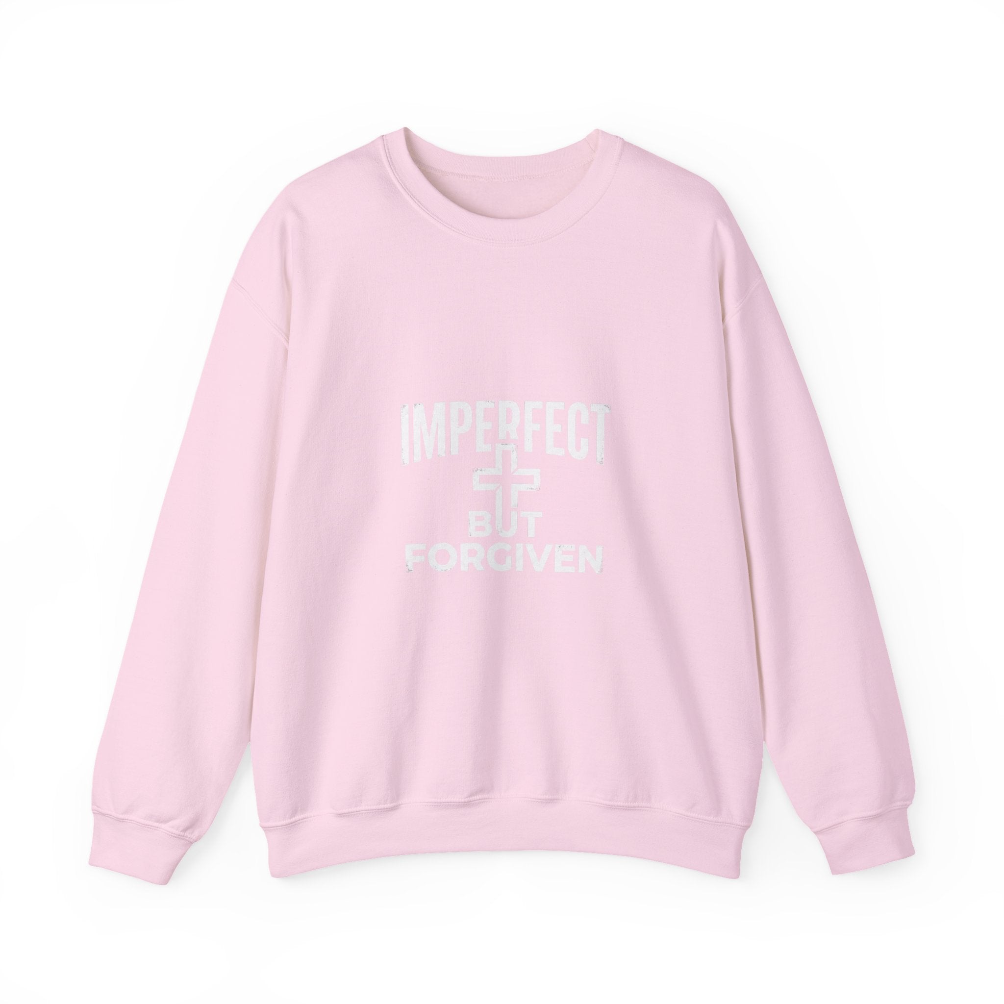 Imperfect But Forgiven sweatshirt | Christian faith cross crewneck