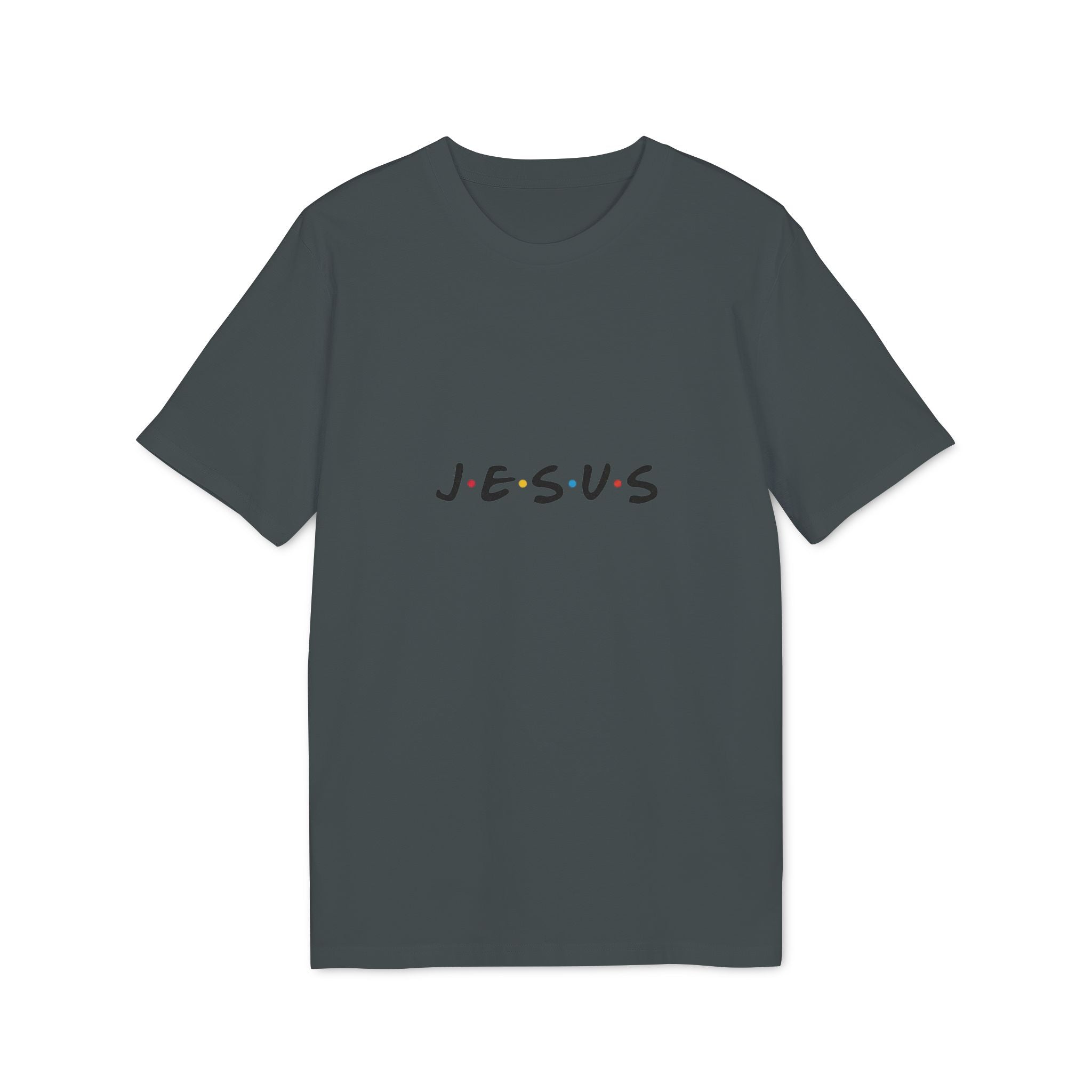 Jesus Graphic T-Shirt — Minimal Faith Tee with Colorful Dots