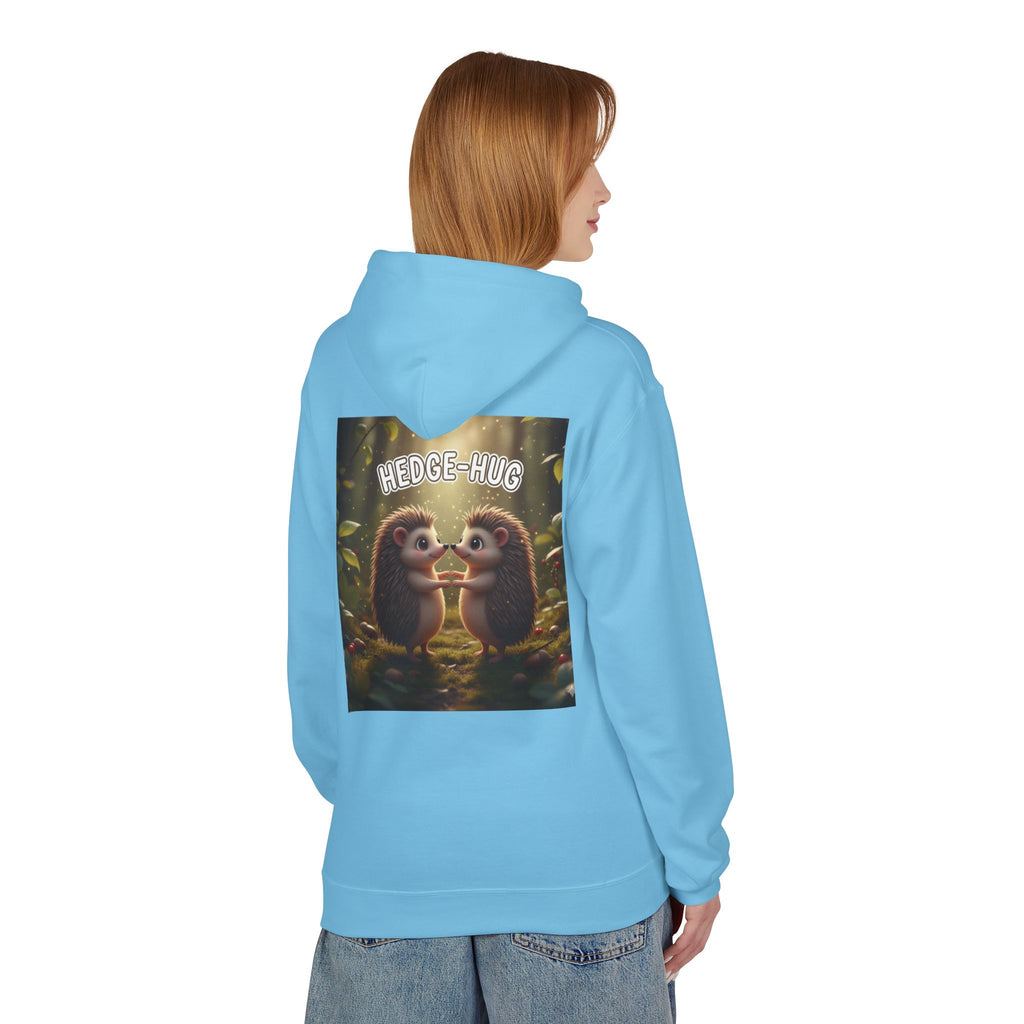 Hedge Hug Hedgehogs Hoodie | Cute Animal Woodland Illustration