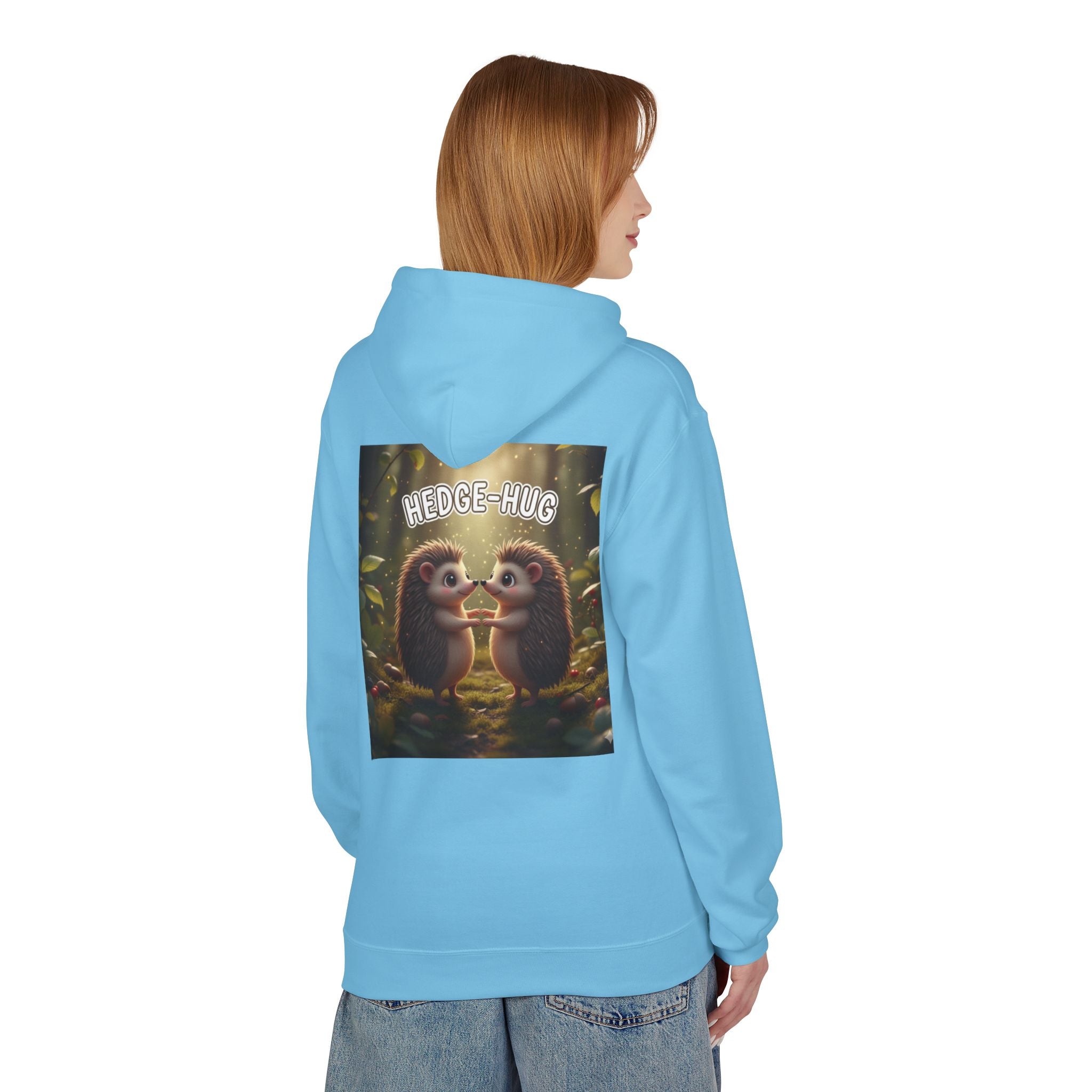 Hedge Hug Hedgehogs Hoodie | Cute Animal Woodland Illustration
