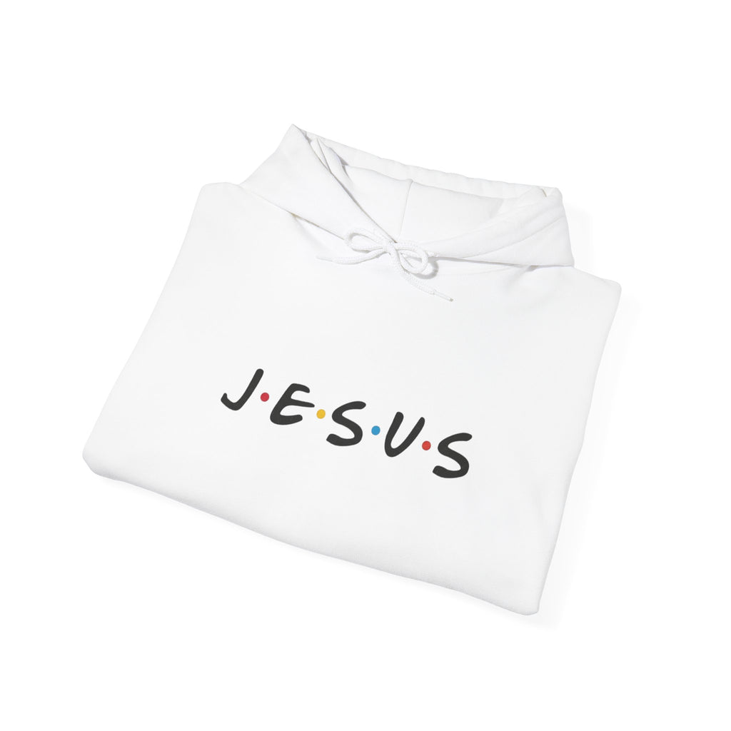 Jesus Friends-Style Hoodie – Minimal Faith Pullover