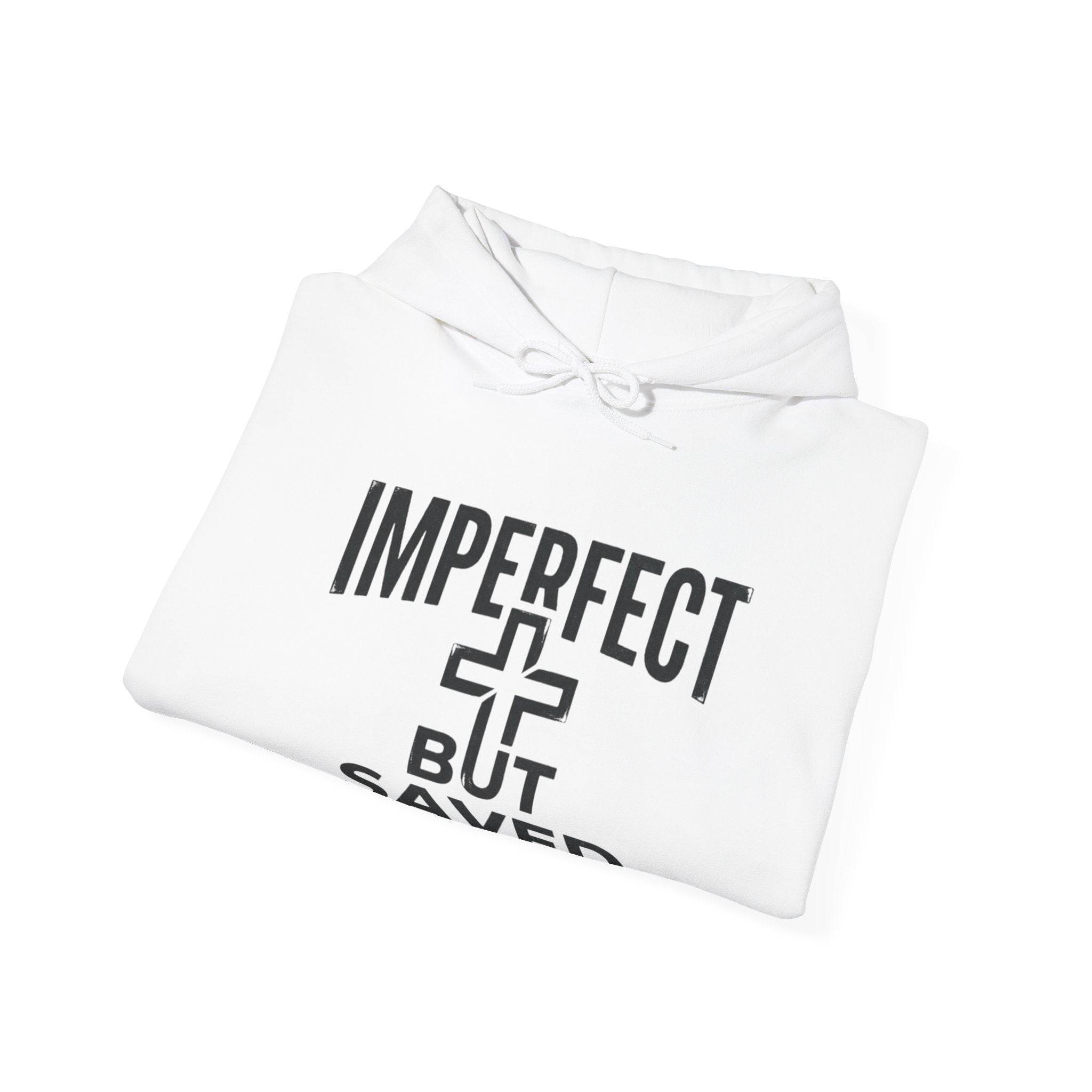 Imperfect But Saved Hoodie — Christian Faith Pullover