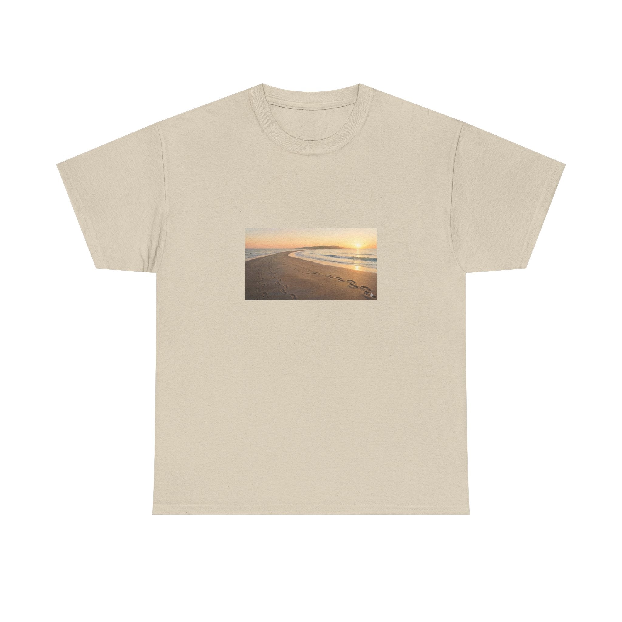 Footprints in the sand poem t-shirt
