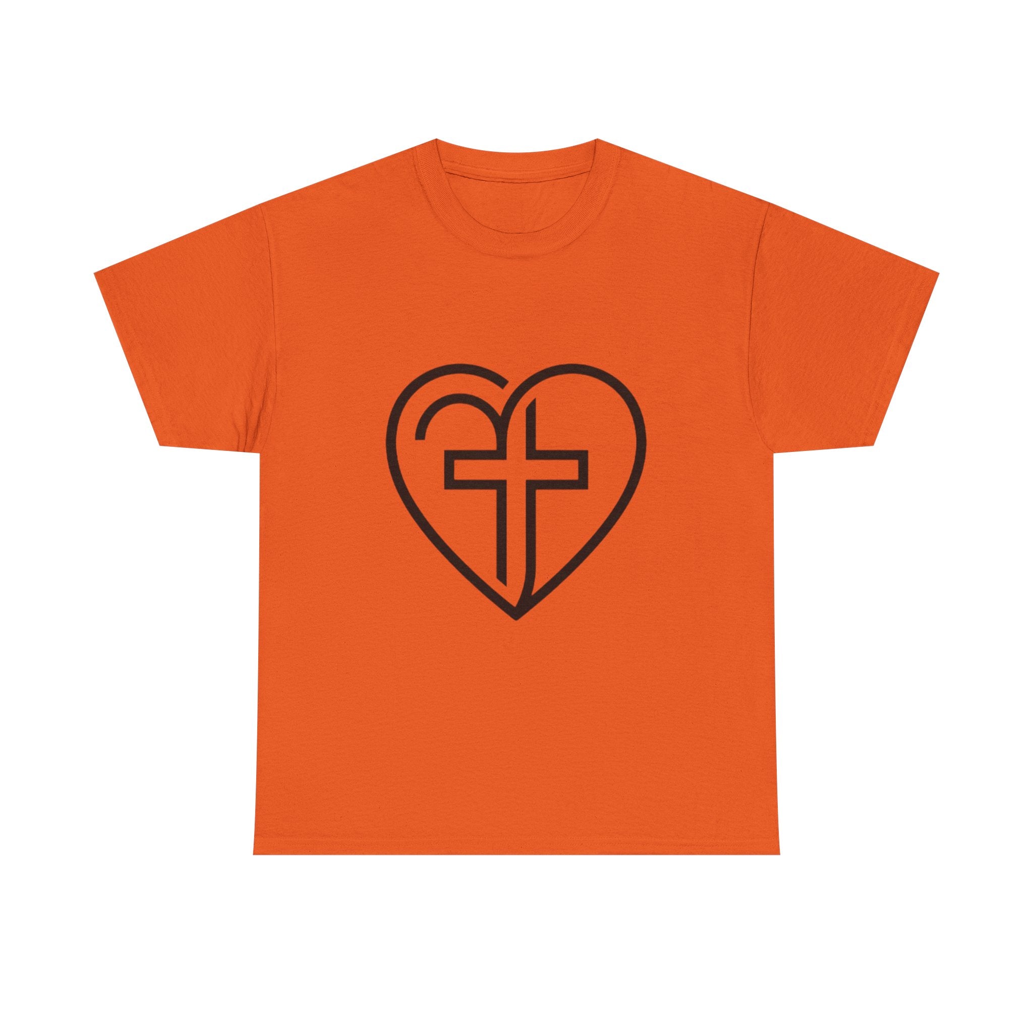 Christian Heart Tee — Cross Inside Heart Faith T‑Shirt