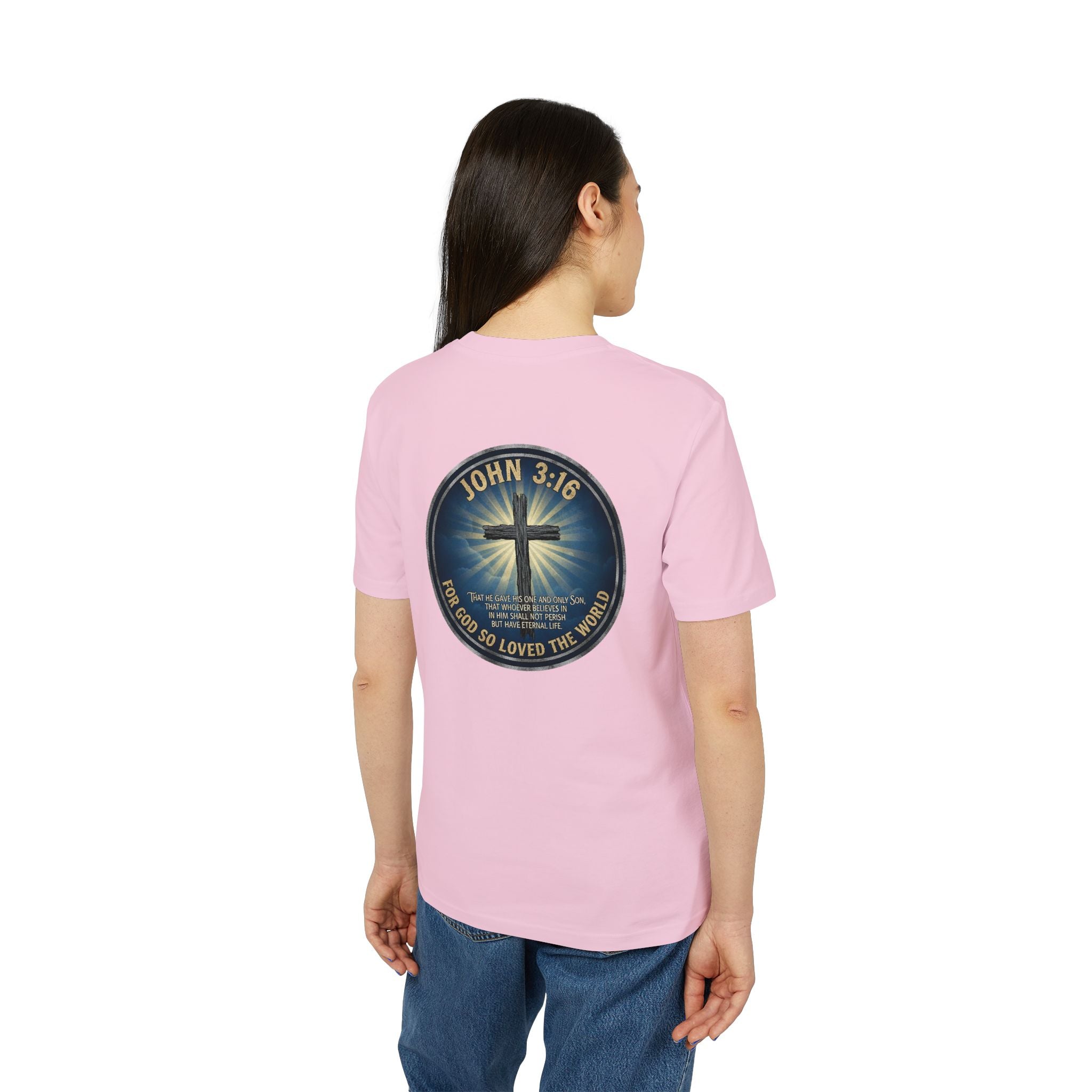 John 3:16 Cross T-shirt | Christian Faith Scripture Tee