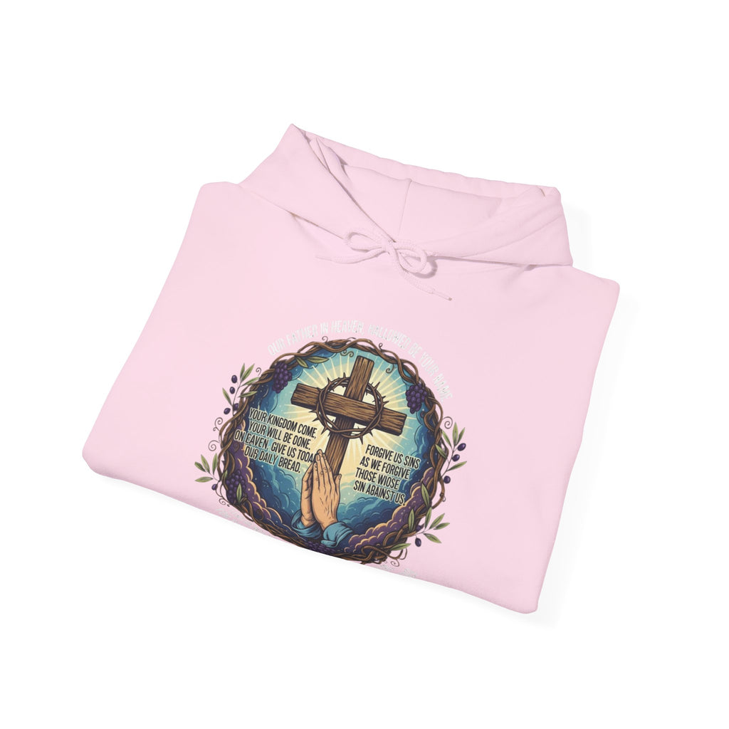 Christian Hoodie — Cross Design with Bible Verse (Faith-Inspired Pullover)