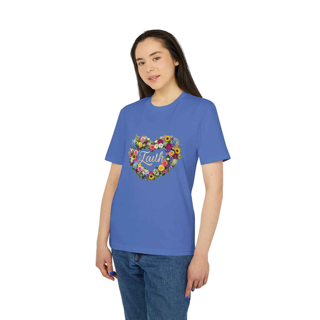 Faith floral heart T-Shirt | Faith shirt